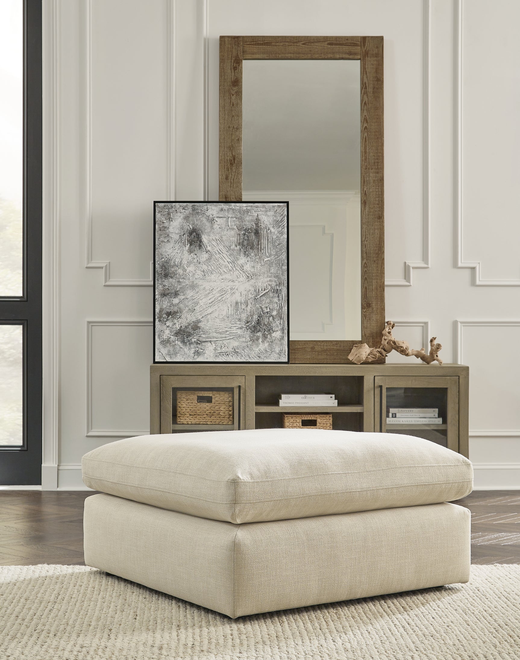 Sam's Furniture - Ashley Furniture - Elyza Living Room - Oversized Accent Ottoman / Linen - 1000608