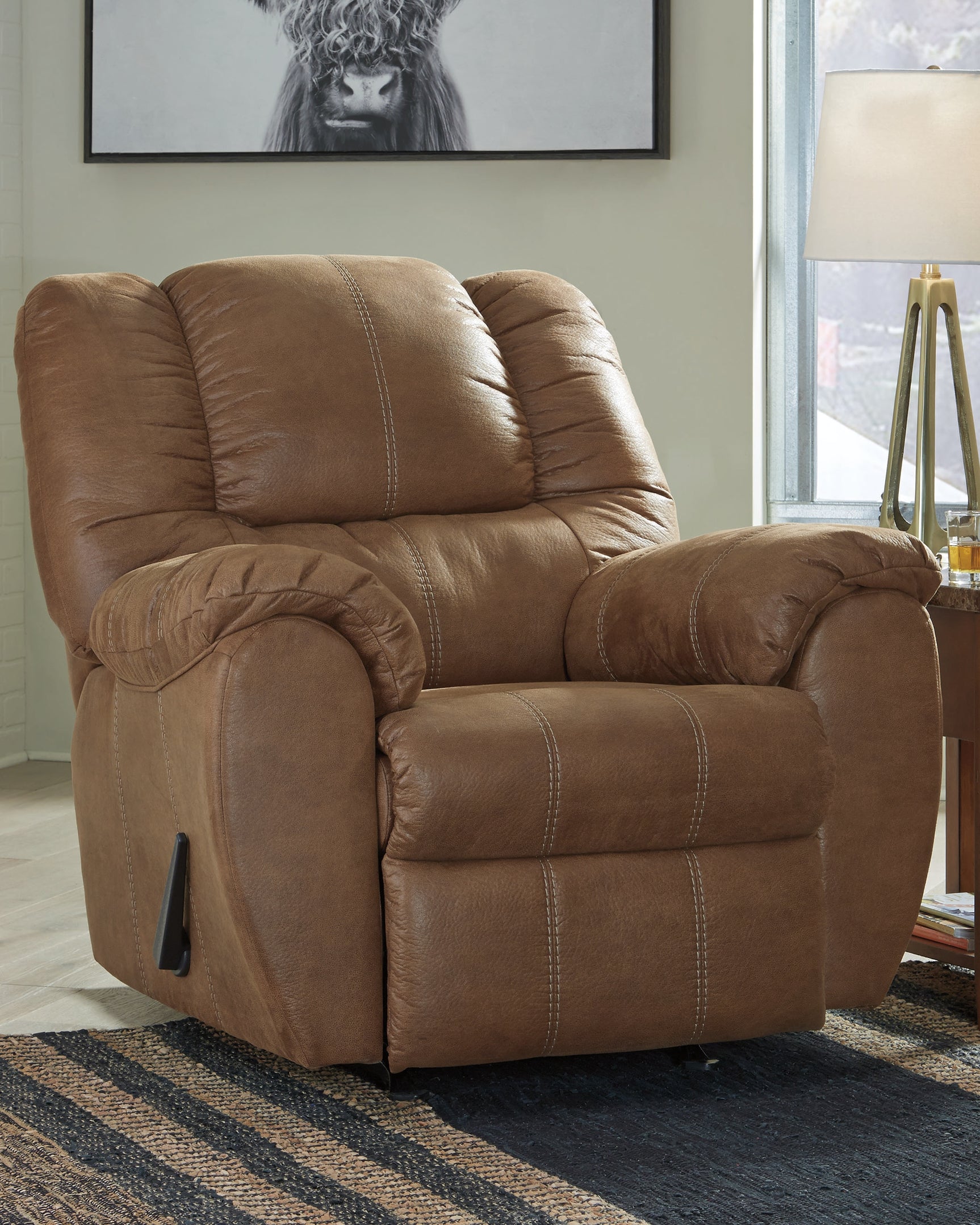 Sam's Furniture - Ashley Furniture - McGann Living Room - Rocker Recliner / Saddle - 1030225