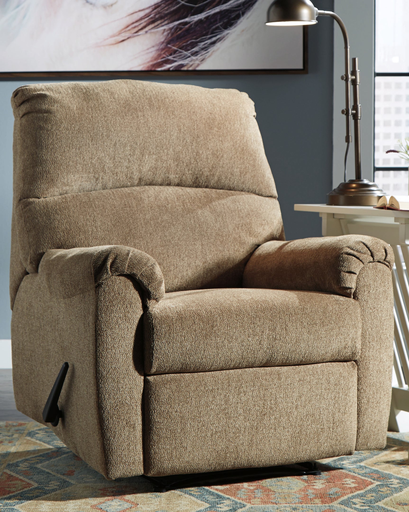Sam's Furniture - Ashley Furniture - Nerviano Living Room - Zero Wall Recliner / Mocha - 1080129