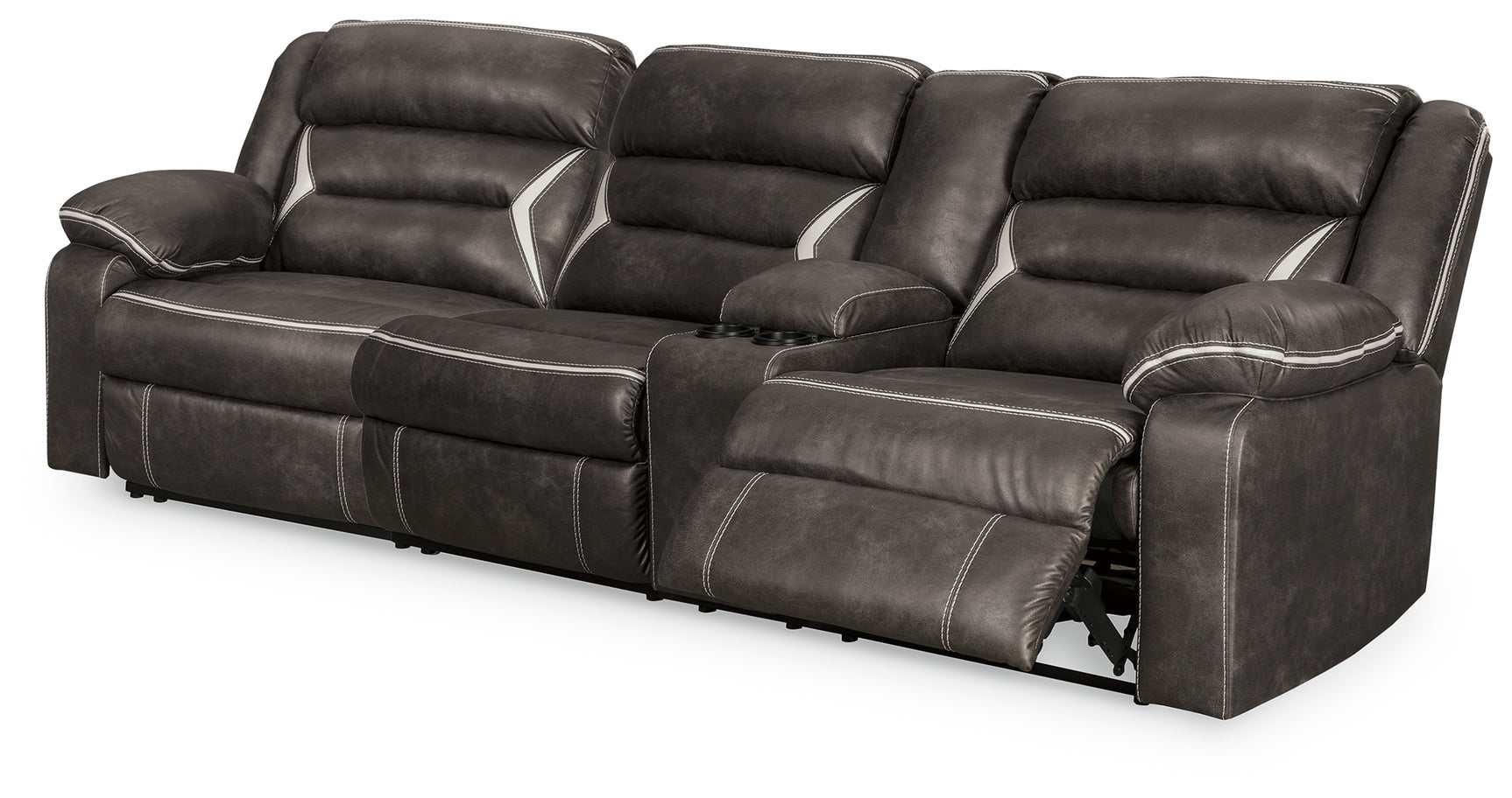 Sam's Furniture - Ashley Furniture - Kincord Sectional - 2-Piece Power Reclining Sectional Sofa / Midnight - 13104S1