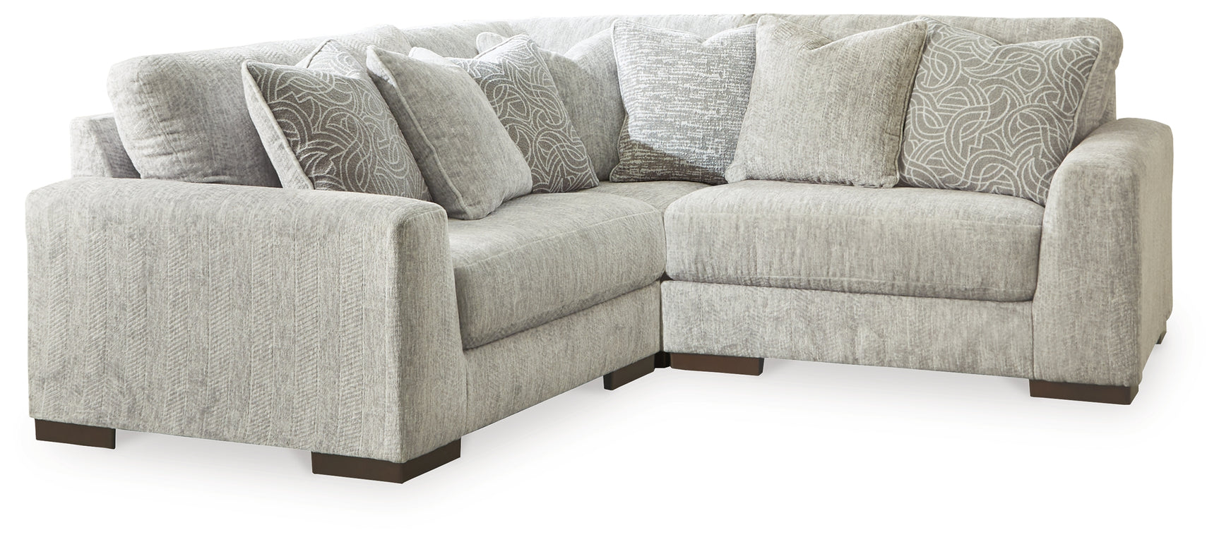 Sam's Furniture - Ashley Furniture - Regent Park Sectional - RAF 6-Piece Sectional / Pewter - 14404S7