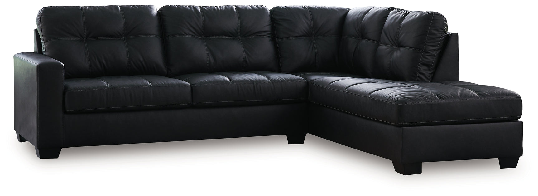 Sam's Furniture - Ashley Furniture - Barlin Mills Sectional - RAF 2-Piece Sectional with Chaise / Carbon - 17004S1