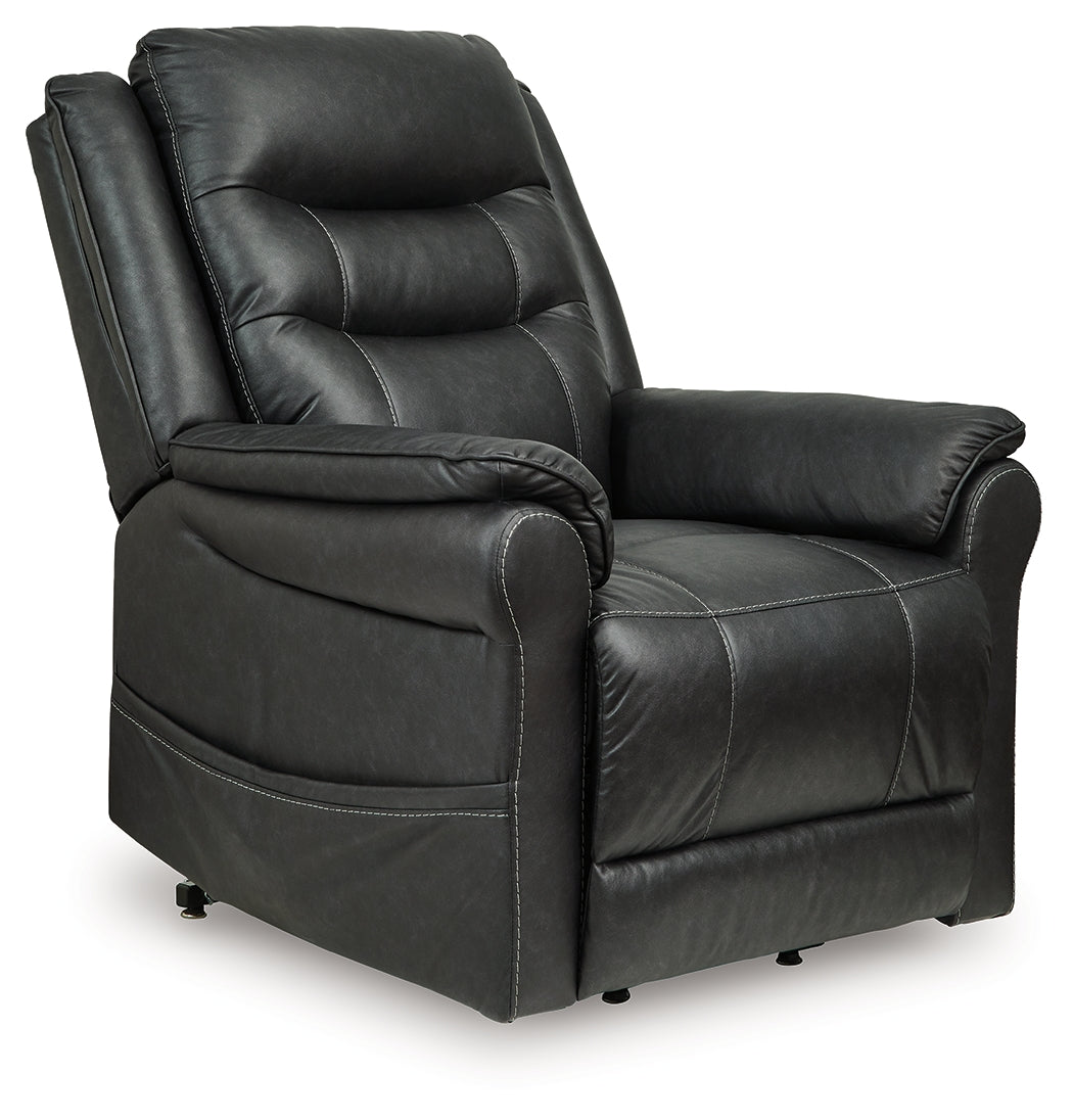 Sam's Furniture - Ashley Furniture - Oatman Living Room - Power Lift Recliner / Carbon - 1800512