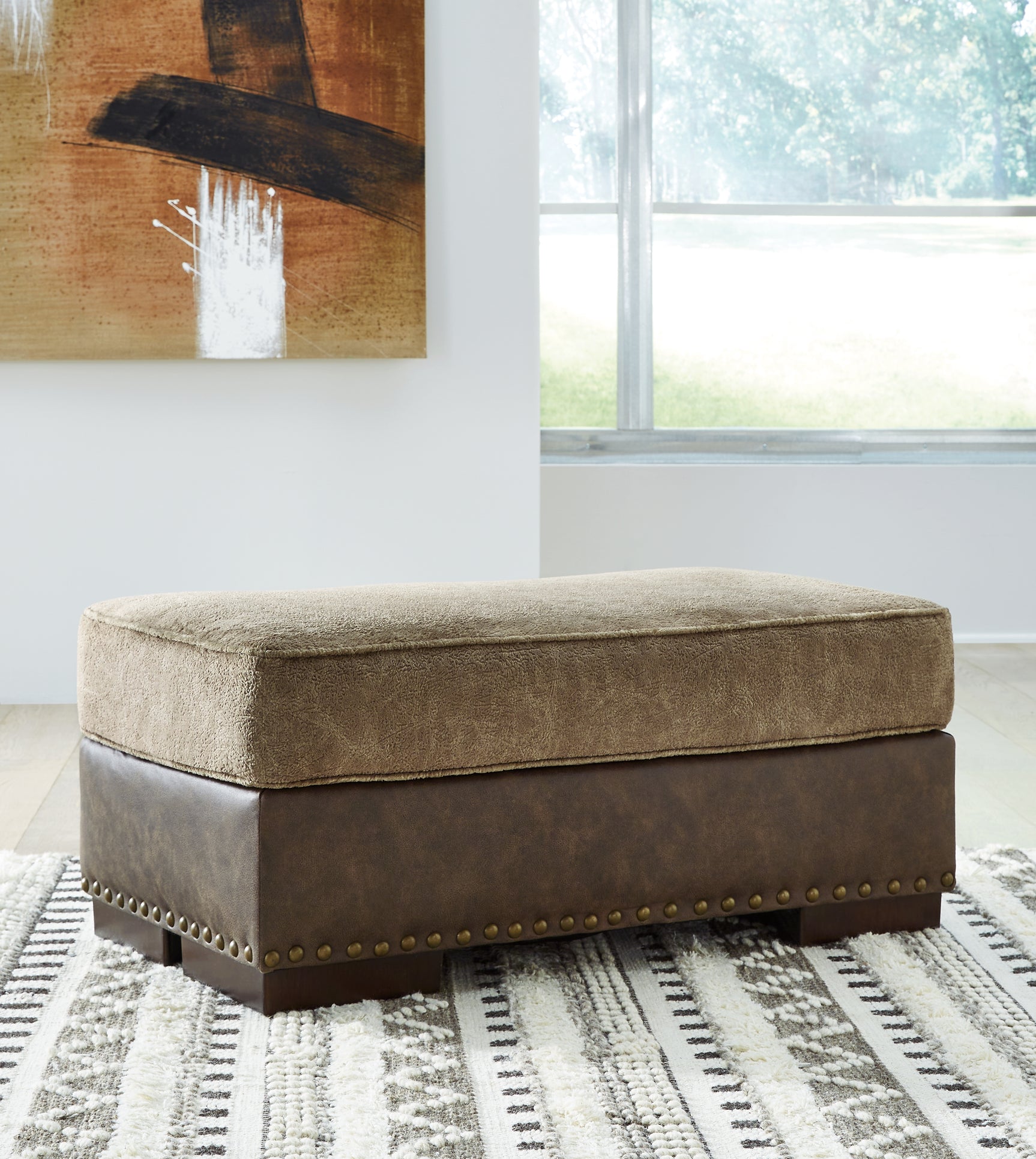 Sam's Furniture - Ashley Furniture - Alesbury Living Room - Ottoman / Chocolate - 1870414