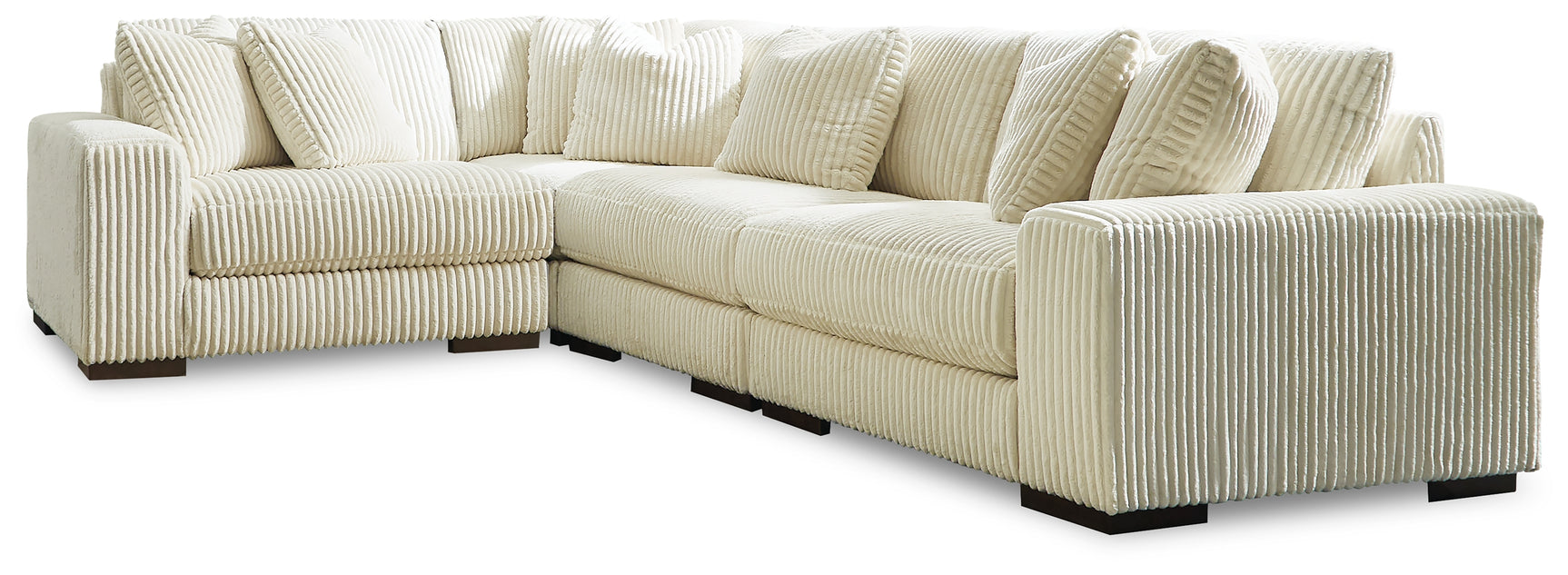 Sam's Furniture - Ashley Furniture - Lindyn Sectional - RAF 4-Piece Sectional / Ivory - 21104S8