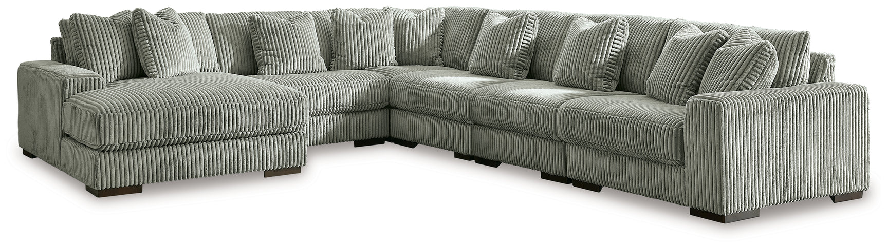 Sam's Furniture - Ashley Furniture - Lindyn Sectional - RAF 6-Piece Sectional with Chaise / Fog - 21105S8