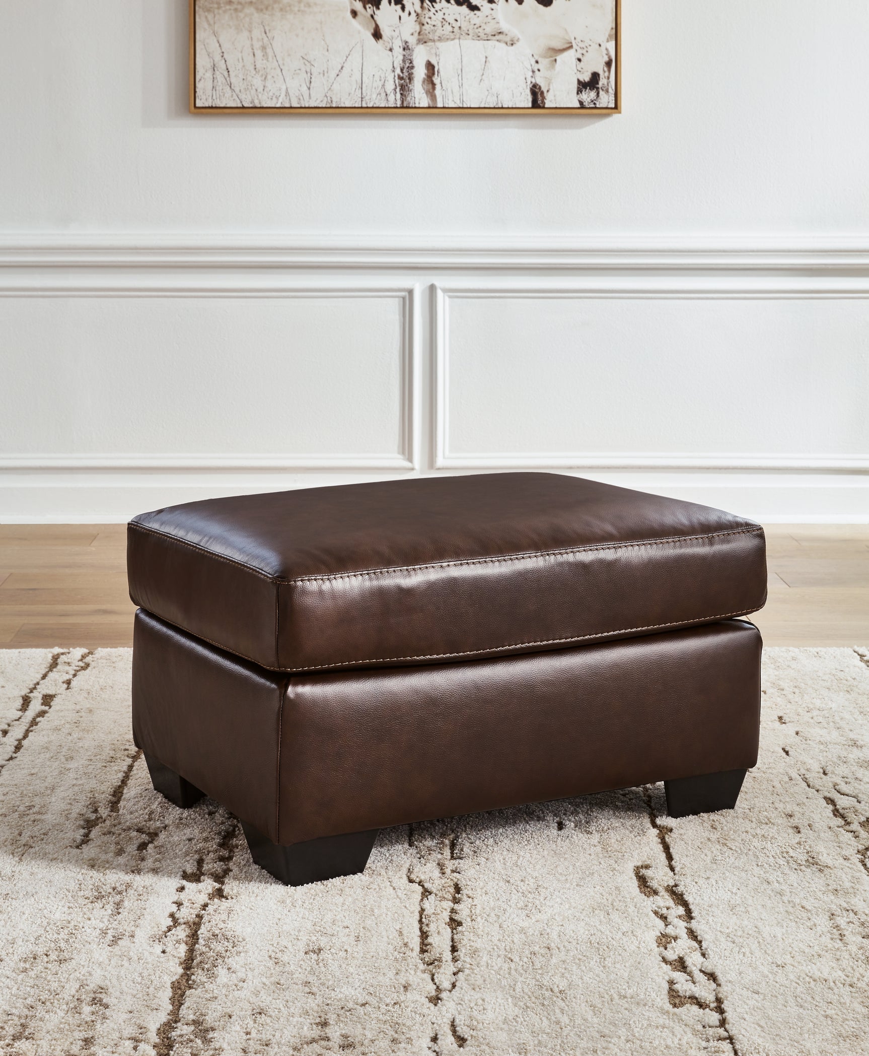 Sam's Furniture - Ashley Furniture - Santorine Living Room - Ottoman / Dark Brown - 2170614