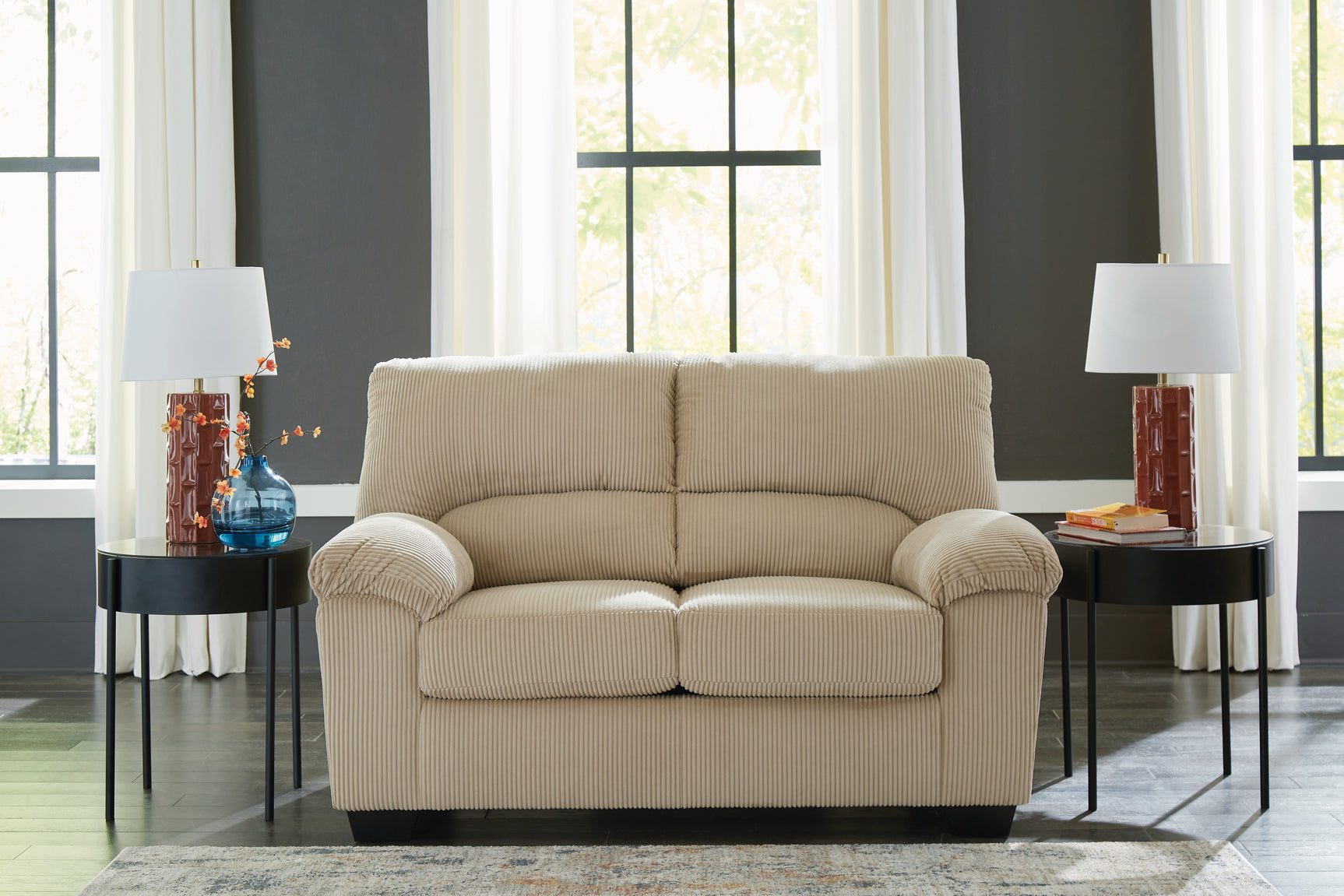Sam's Furniture - Ashley Furniture - SimpleJoy Living Room - Loveseat / Sand - 2420335
