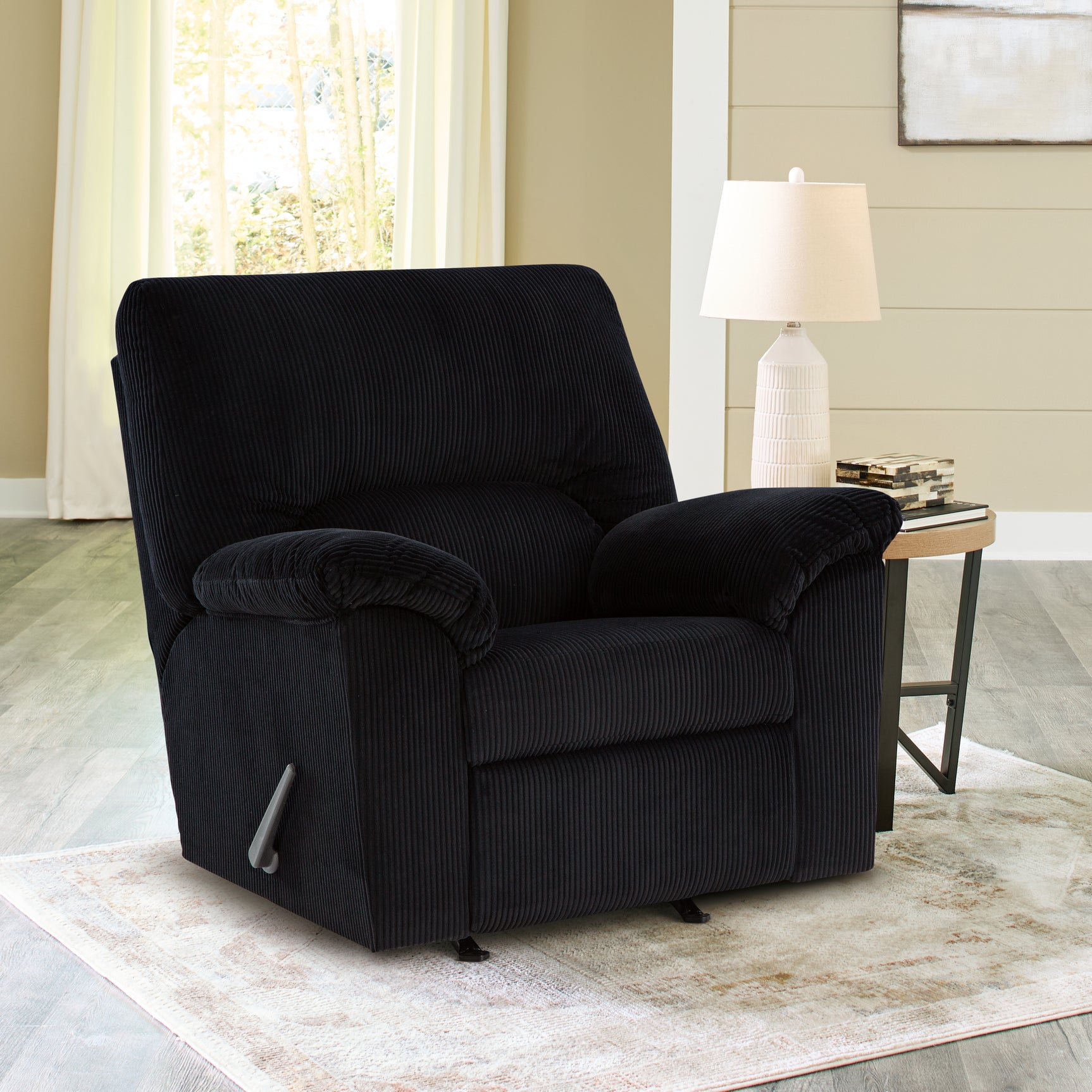 Sam's Furniture - Ashley Furniture - SimpleJoy Living Room - Rocker Recliner / Onyx - 2420425