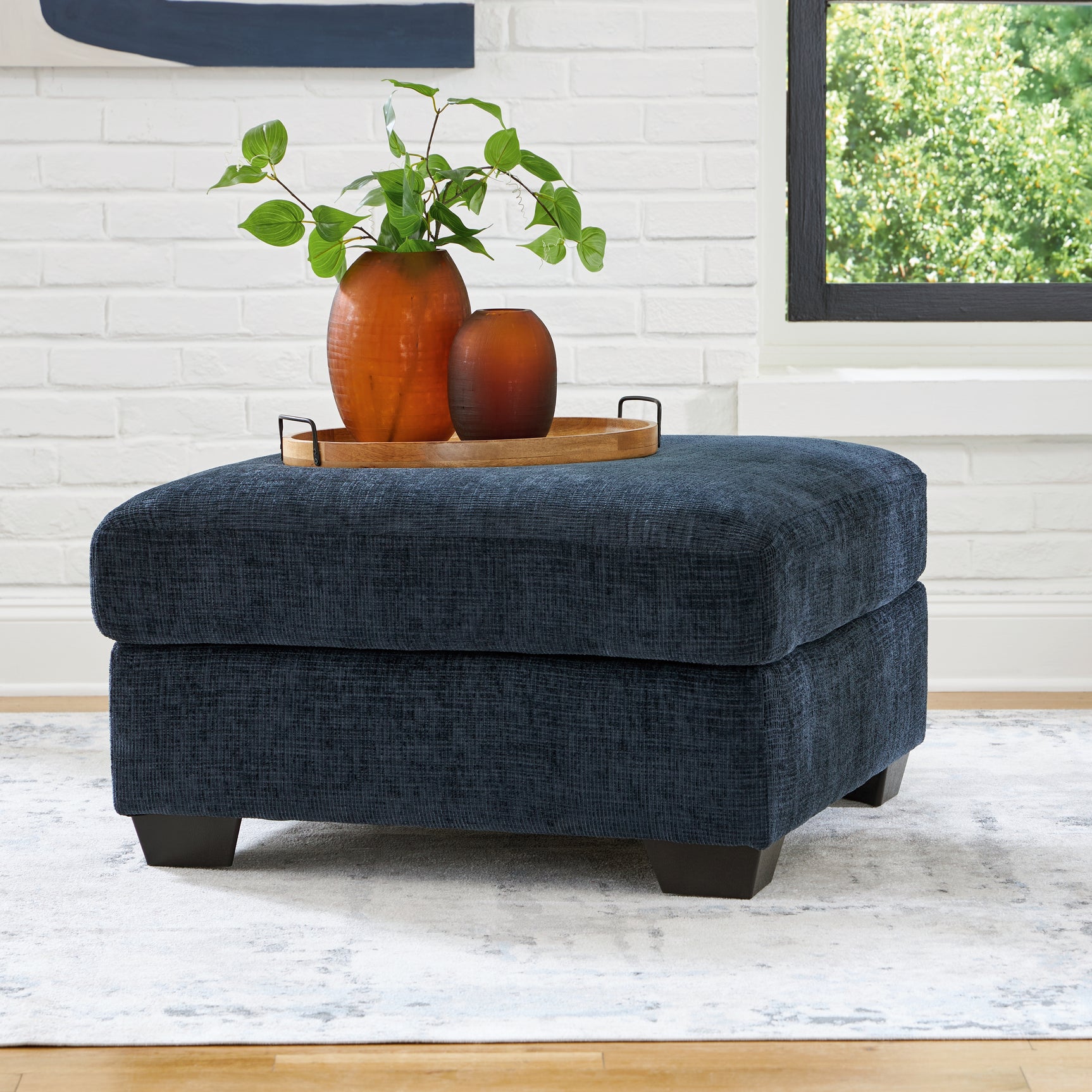 Sam's Furniture - Ashley Furniture - Aviemore Living Room - Oversized Accent Ottoman / Ink - 2430308
