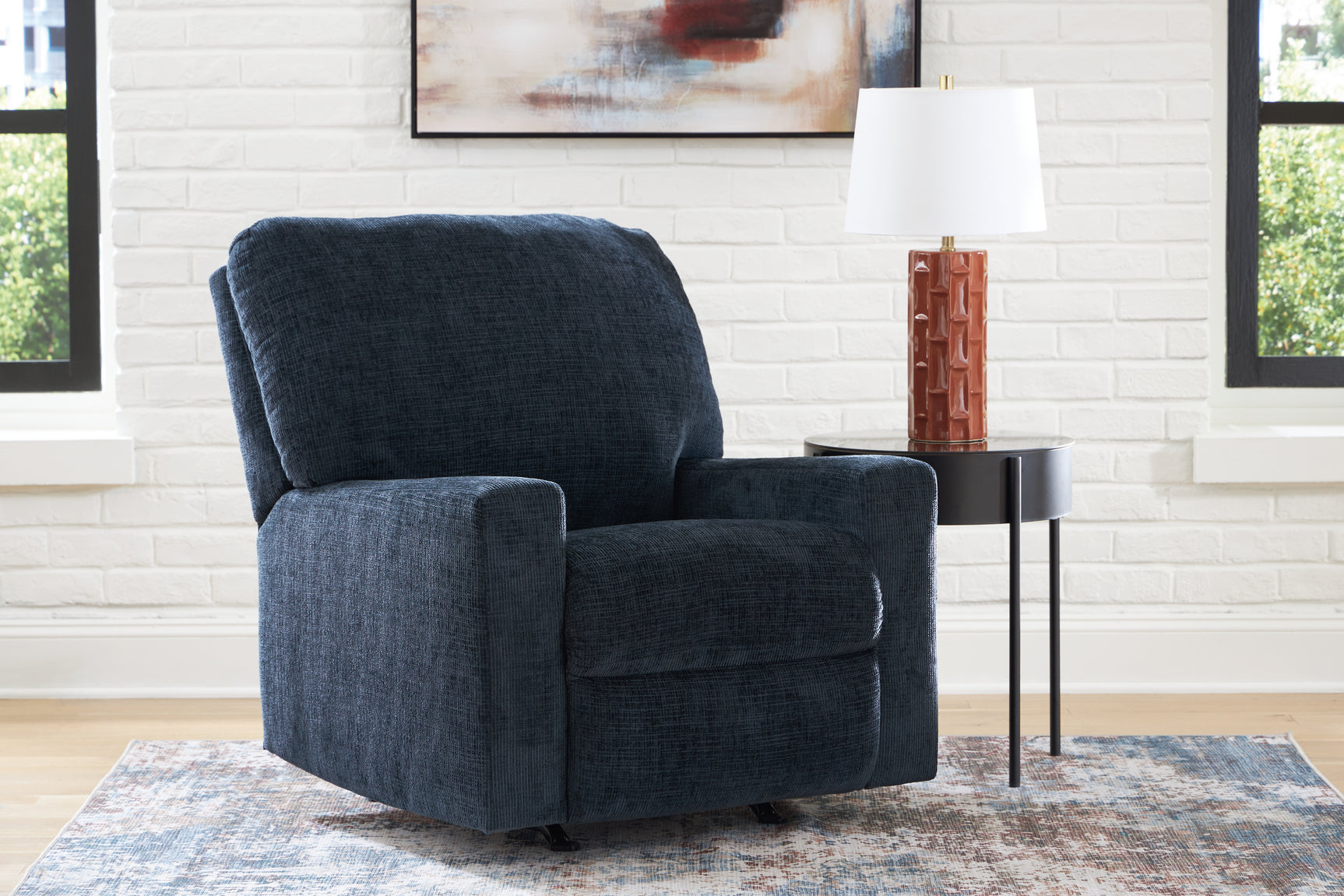 Sam's Furniture - Ashley Furniture - Aviemore Living Room - Rocker Recliner / Ink - 2430325