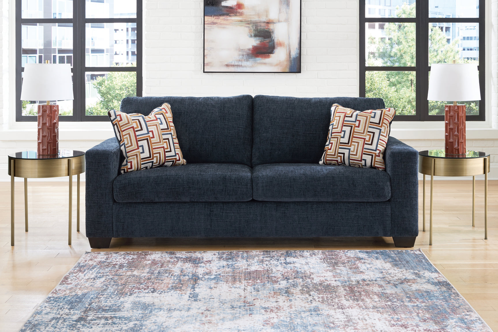 Sam's Furniture - Ashley Furniture - Aviemore Living Room - Sofa / Ink - 2430338