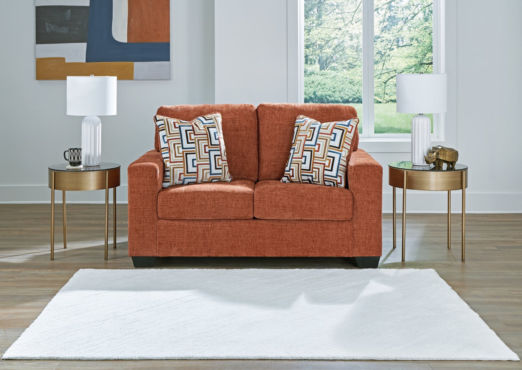 Sam's Furniture - Ashley Furniture - Aviemore Living Room - Loveseat / Spice - 2430435
