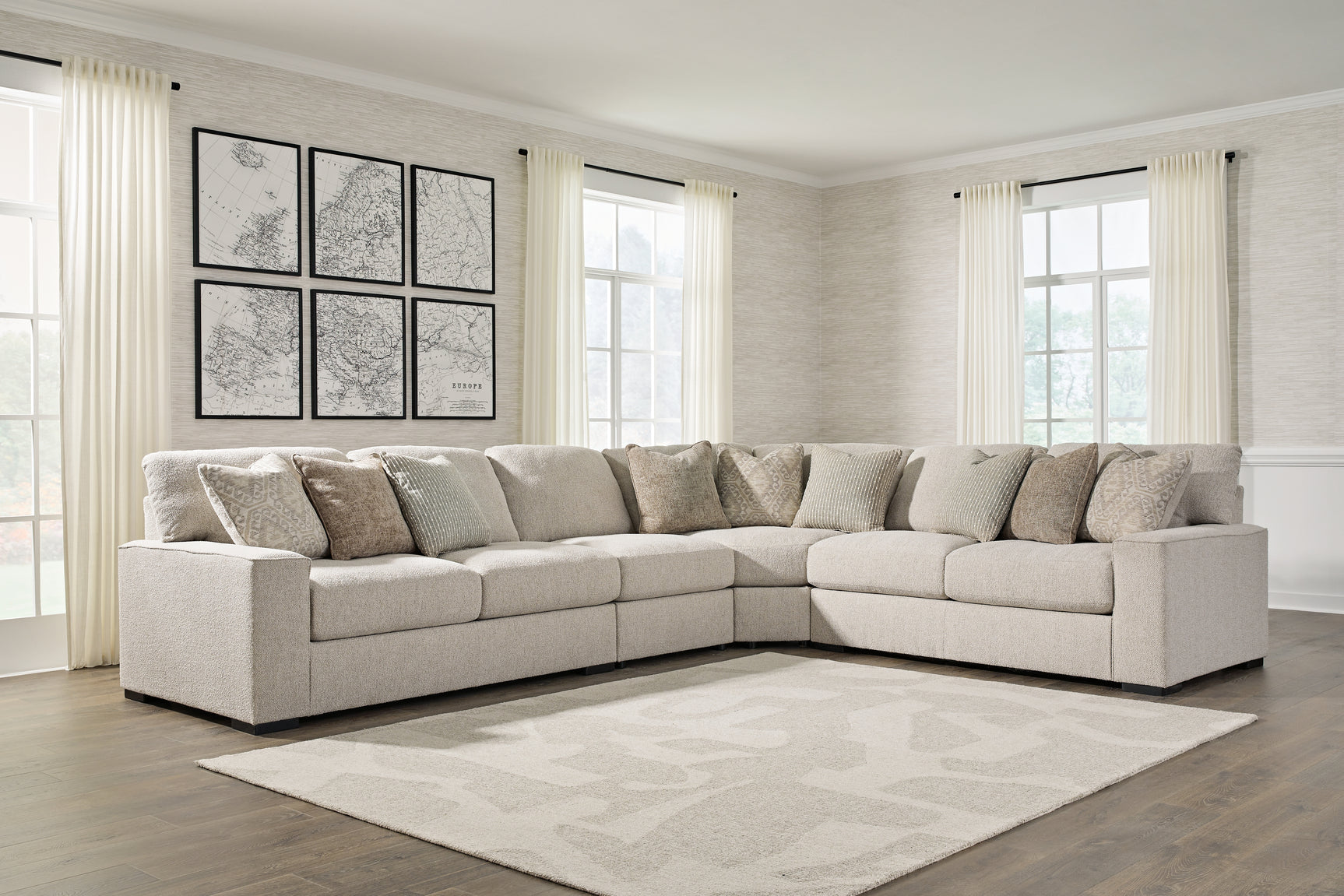 Sam's Furniture - Ashley Furniture - Ballyton Sectional - RAF 4-Piece Sectional / Sand - 25102S2