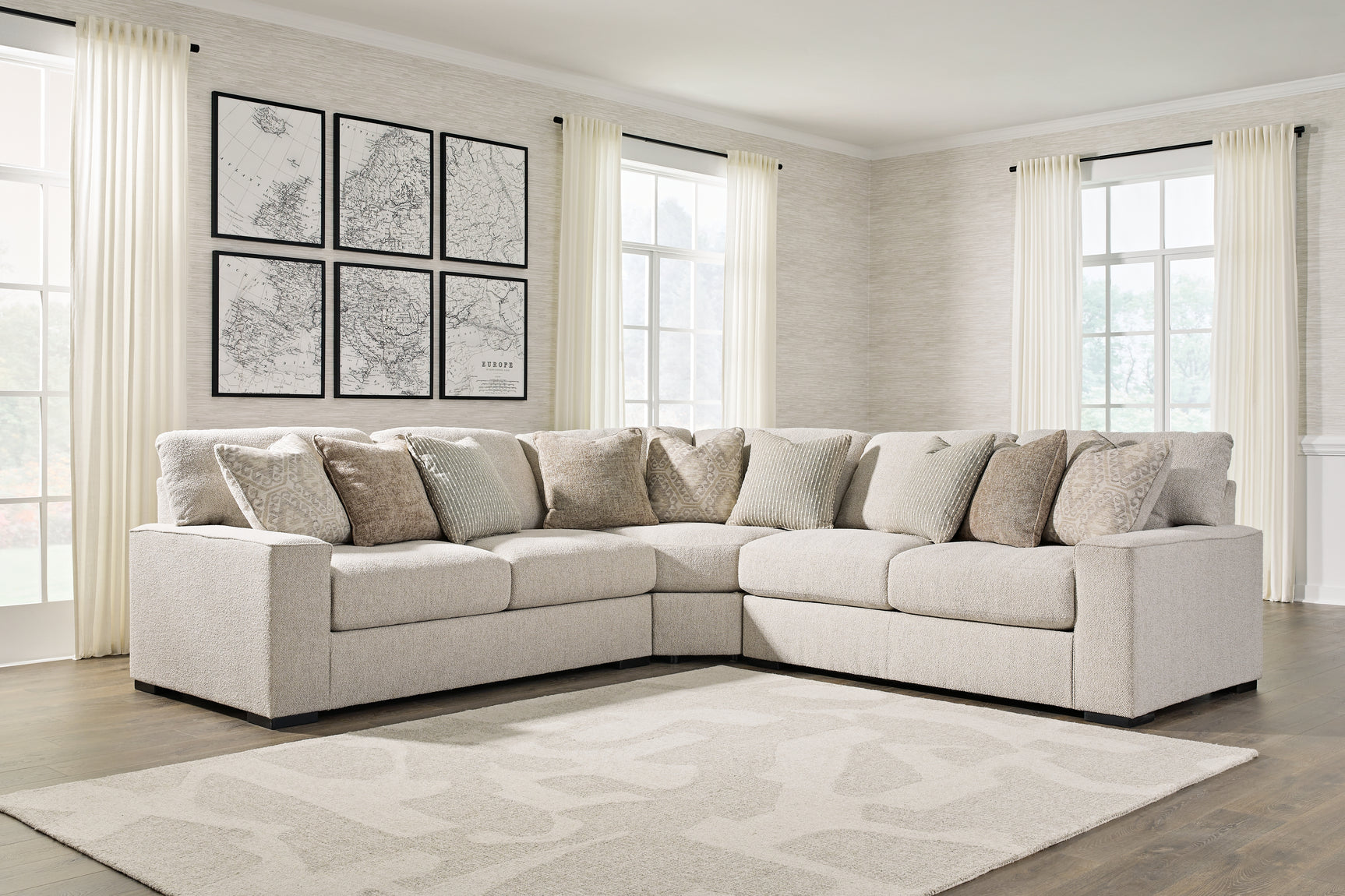 Sam's Furniture - Ashley Furniture - Ballyton Sectional - 3-Piece Sectional / Sand - 25102S1