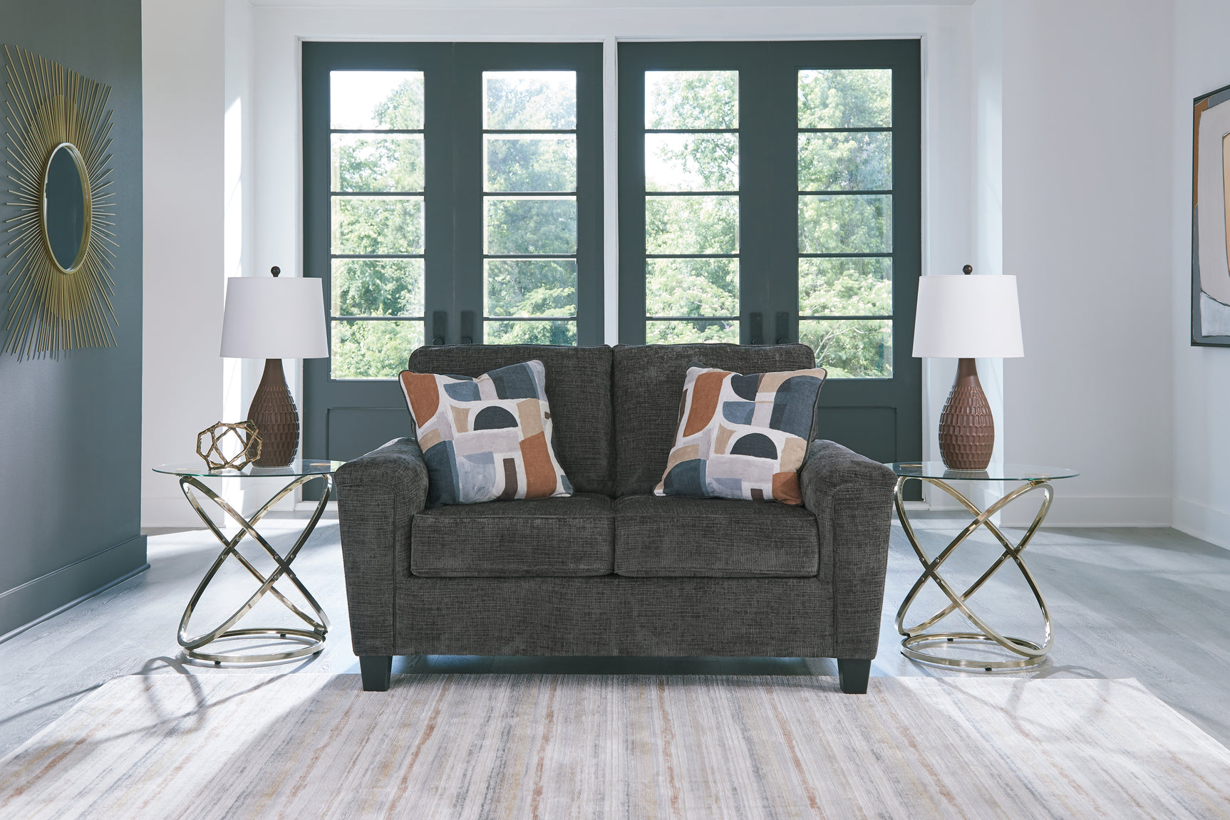 Sam's Furniture - Ashley Furniture - Erinslane Living Room - Loveseat / Dusk - 2520635