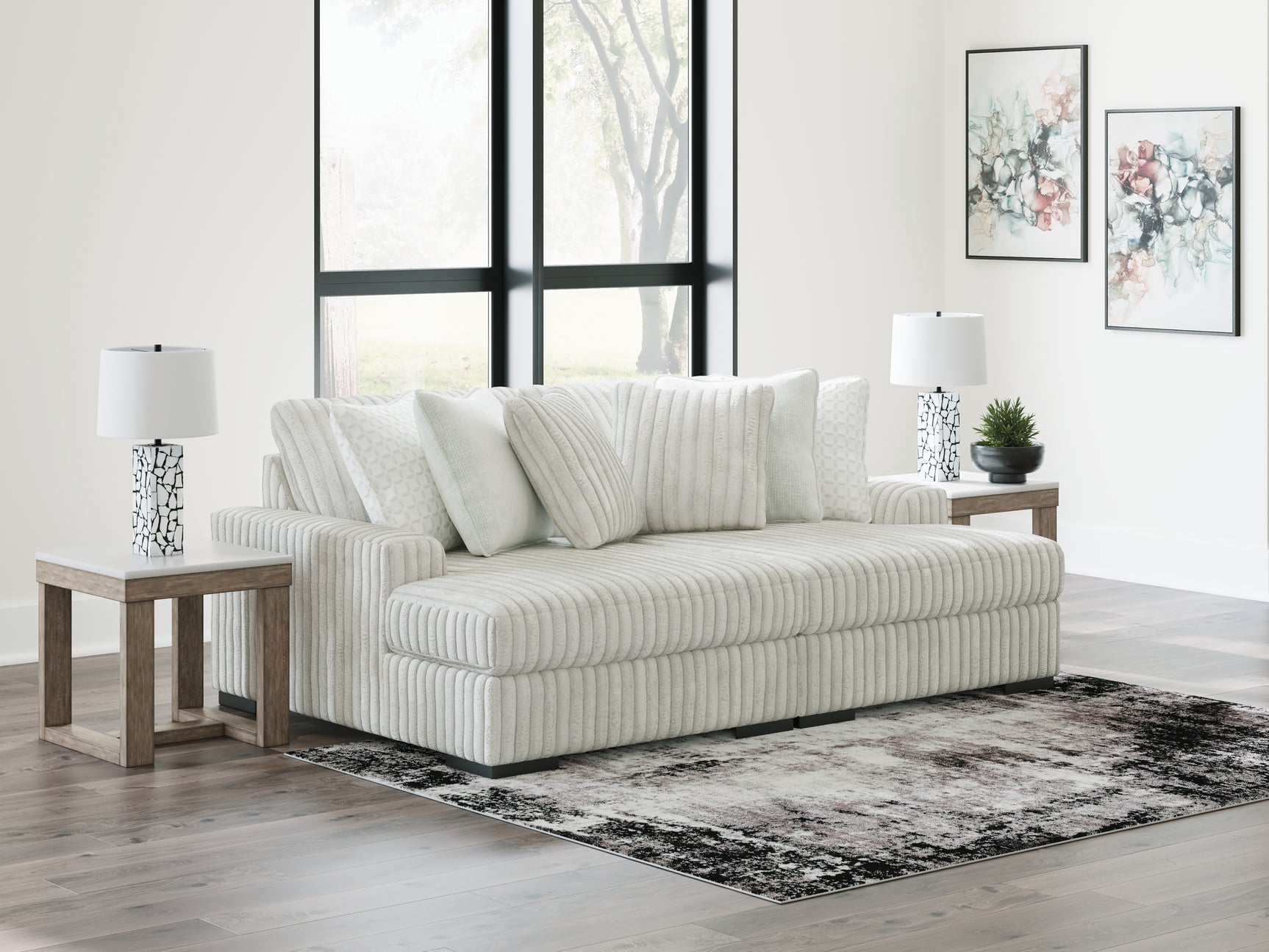 Sam's Furniture - Ashley Furniture - Stupendous Sectional - RAF 2-Piece Sectional with Chaise / Alloy - 25903S6