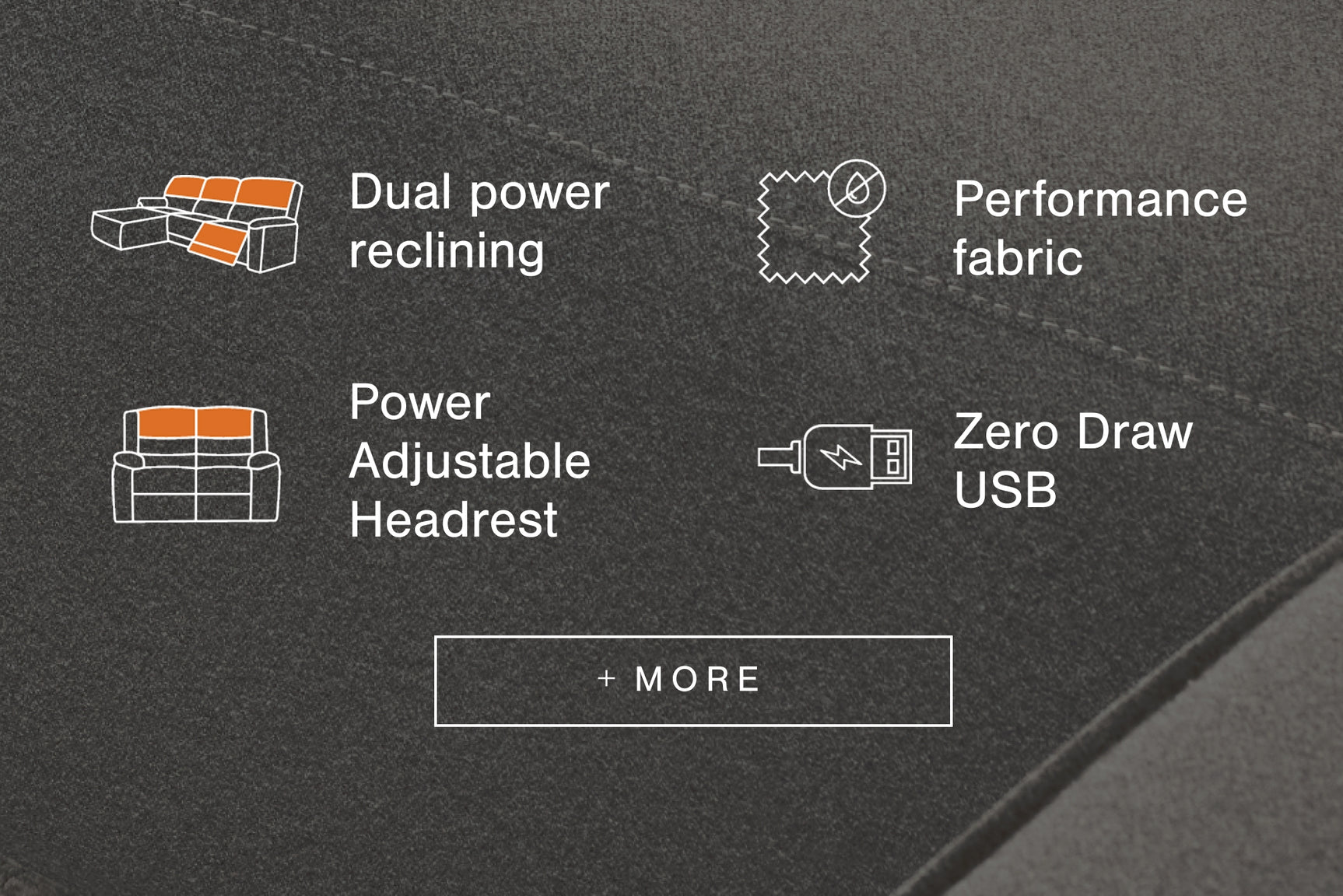 Sam's Furniture - Ashley Furniture - ModMax II Sectional - 4-Piece Power Reclining Sectional with Chaise / Salt and Pepper - 65906S11