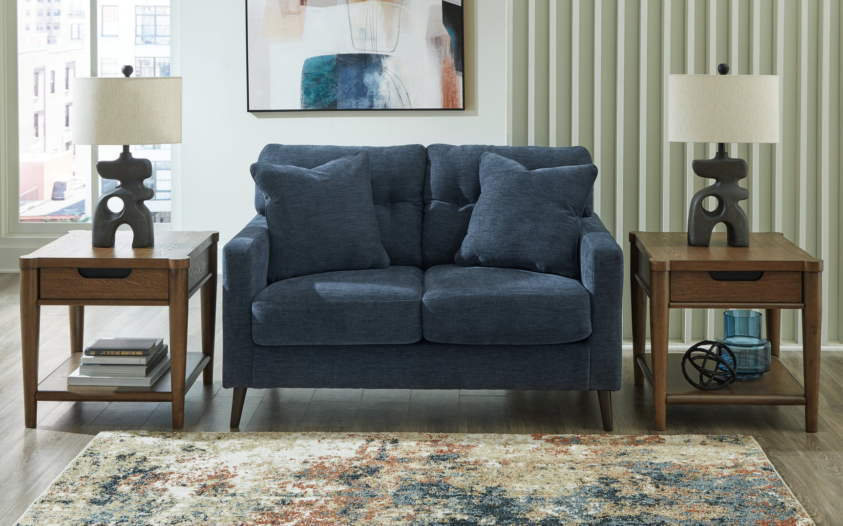 Sam's Furniture - Ashley Furniture - Bixler Living Room - Loveseat / Navy - 2610635