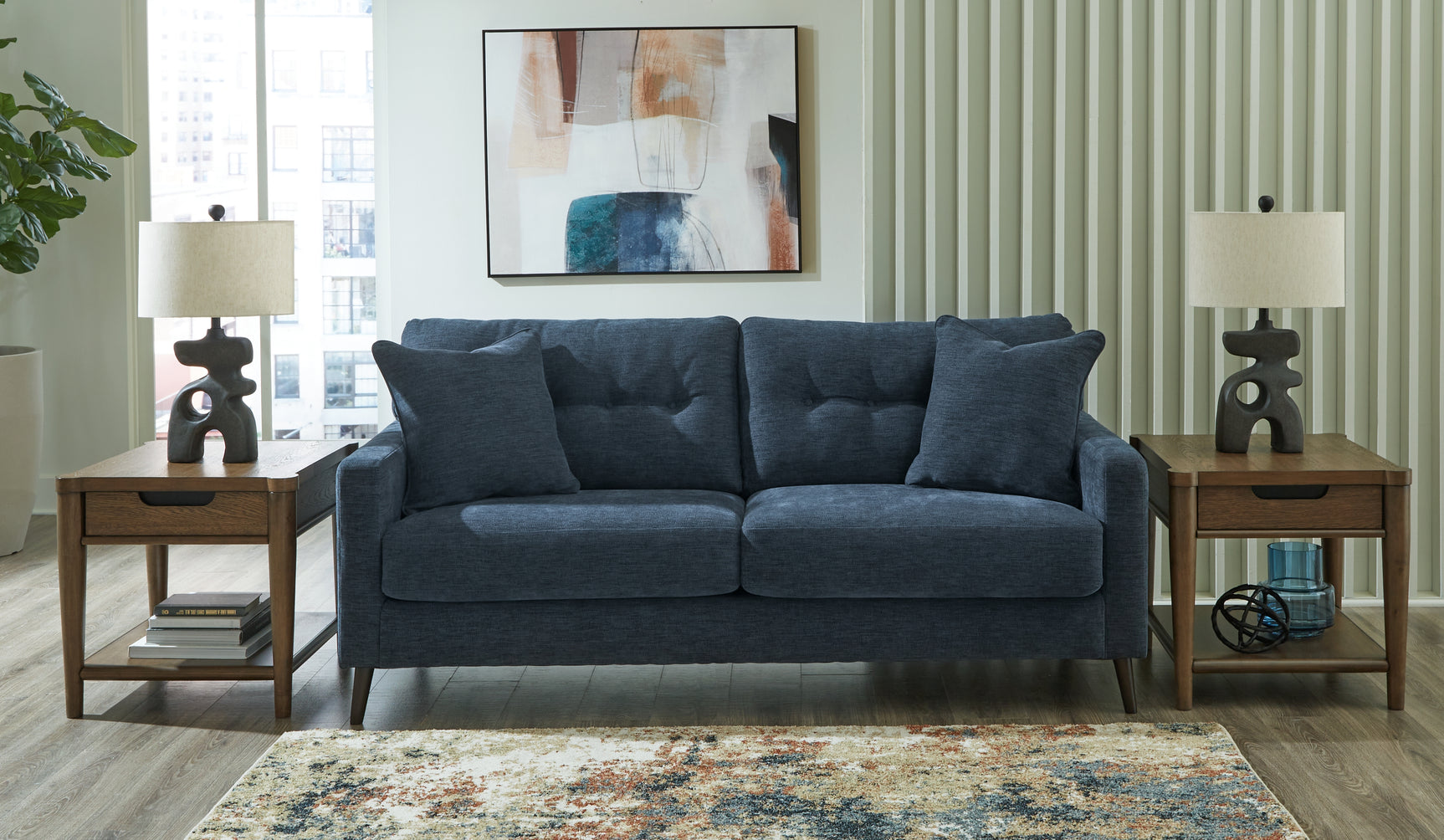 Sam's Furniture - Ashley Furniture - Bixler Living Room - Sofa / Navy - 2610638