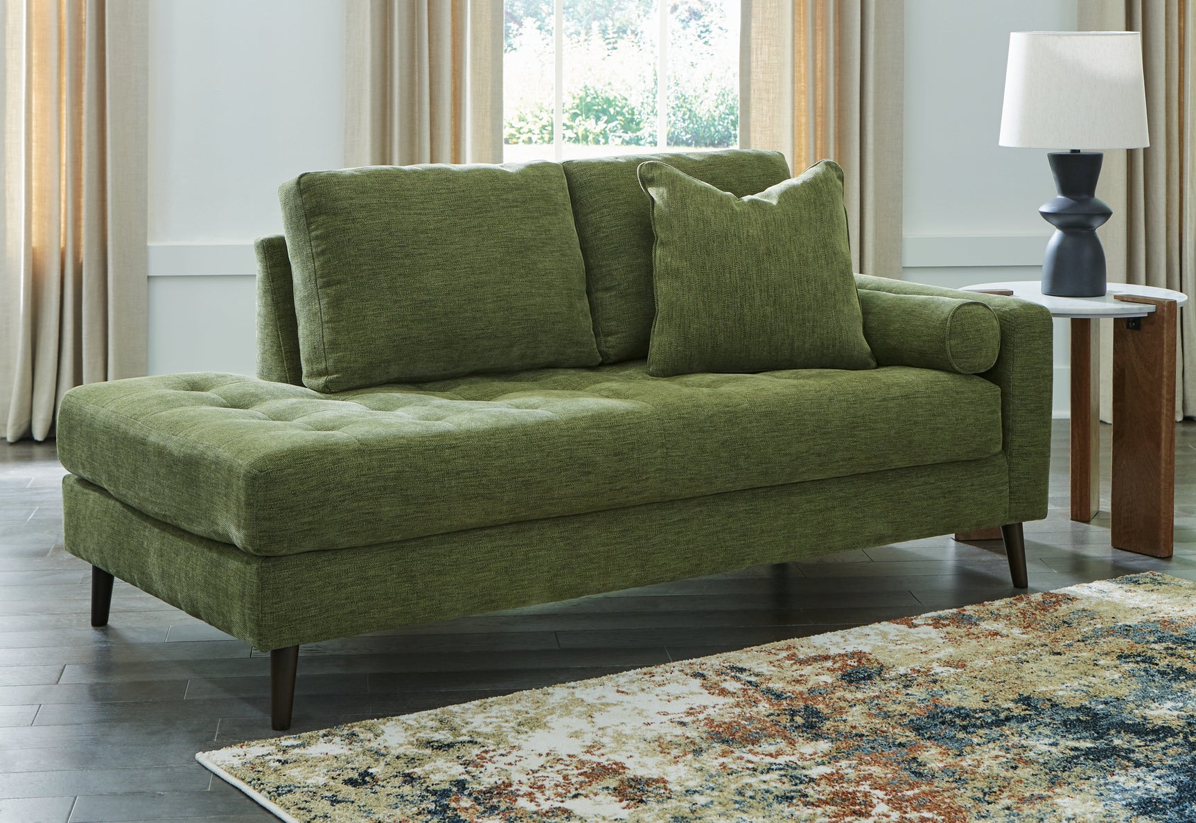 Sam's Furniture - Ashley Furniture - Bixler Living Room - RAF Corner Chaise / Olive - 2610717