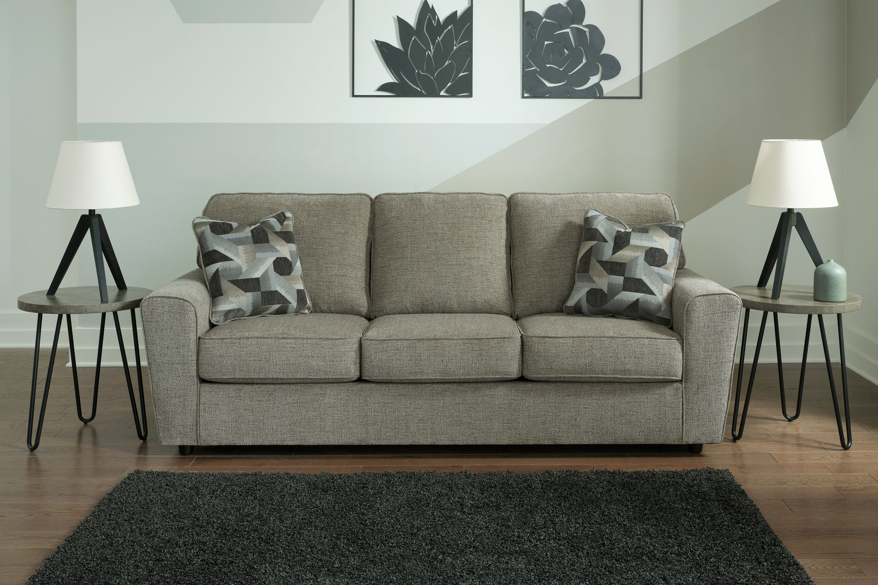 Sam's Furniture - Ashley Furniture - Cascilla Living Room - Sofa / Pewter - 2680538
