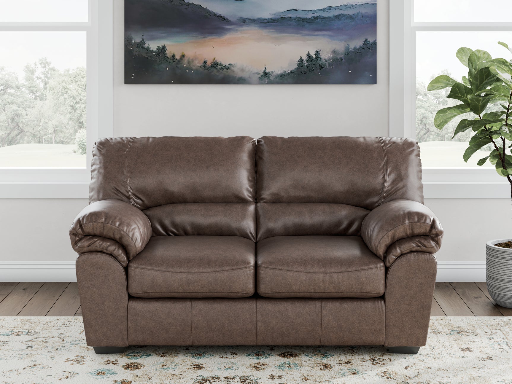 Sam's Furniture - Ashley Furniture - WillowBend Living Room - Loveseat / Umber - PC2770535