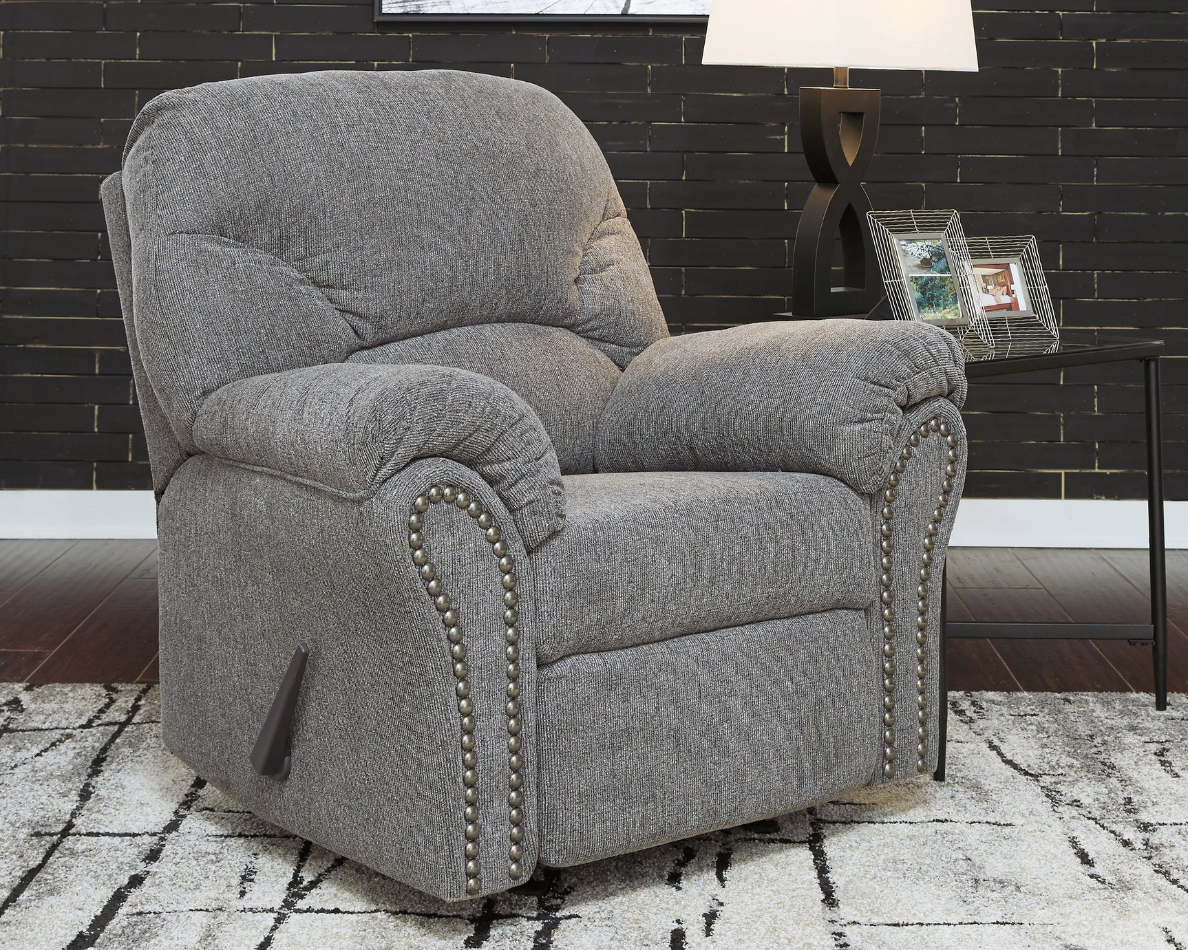 Sam's Furniture - Ashley Furniture - Allmaxx Living Room - Rocker Recliner / Pewter - 2810525