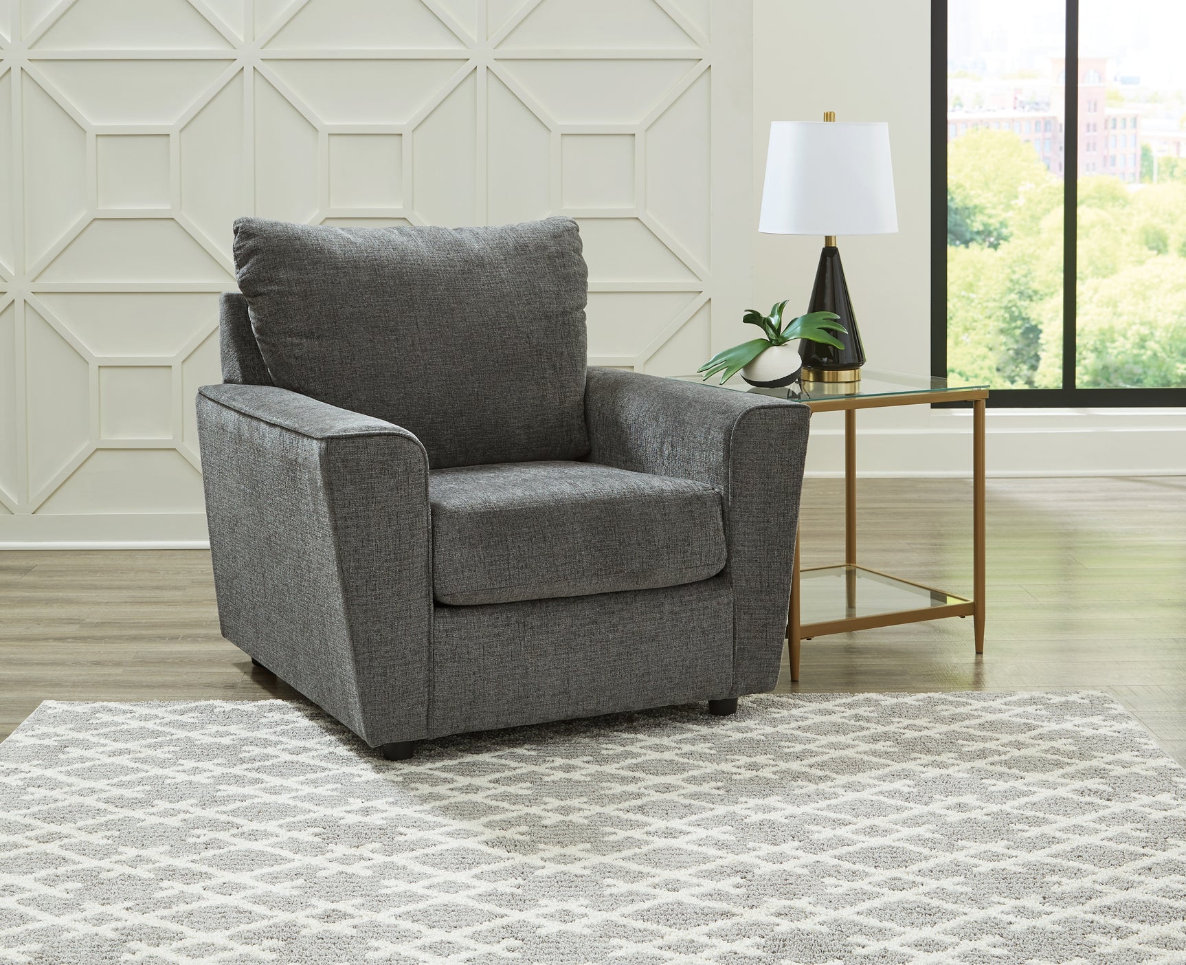 Sam's Furniture - Ashley Furniture - Stairatt Living Room - Chair / Gravel - 2850220