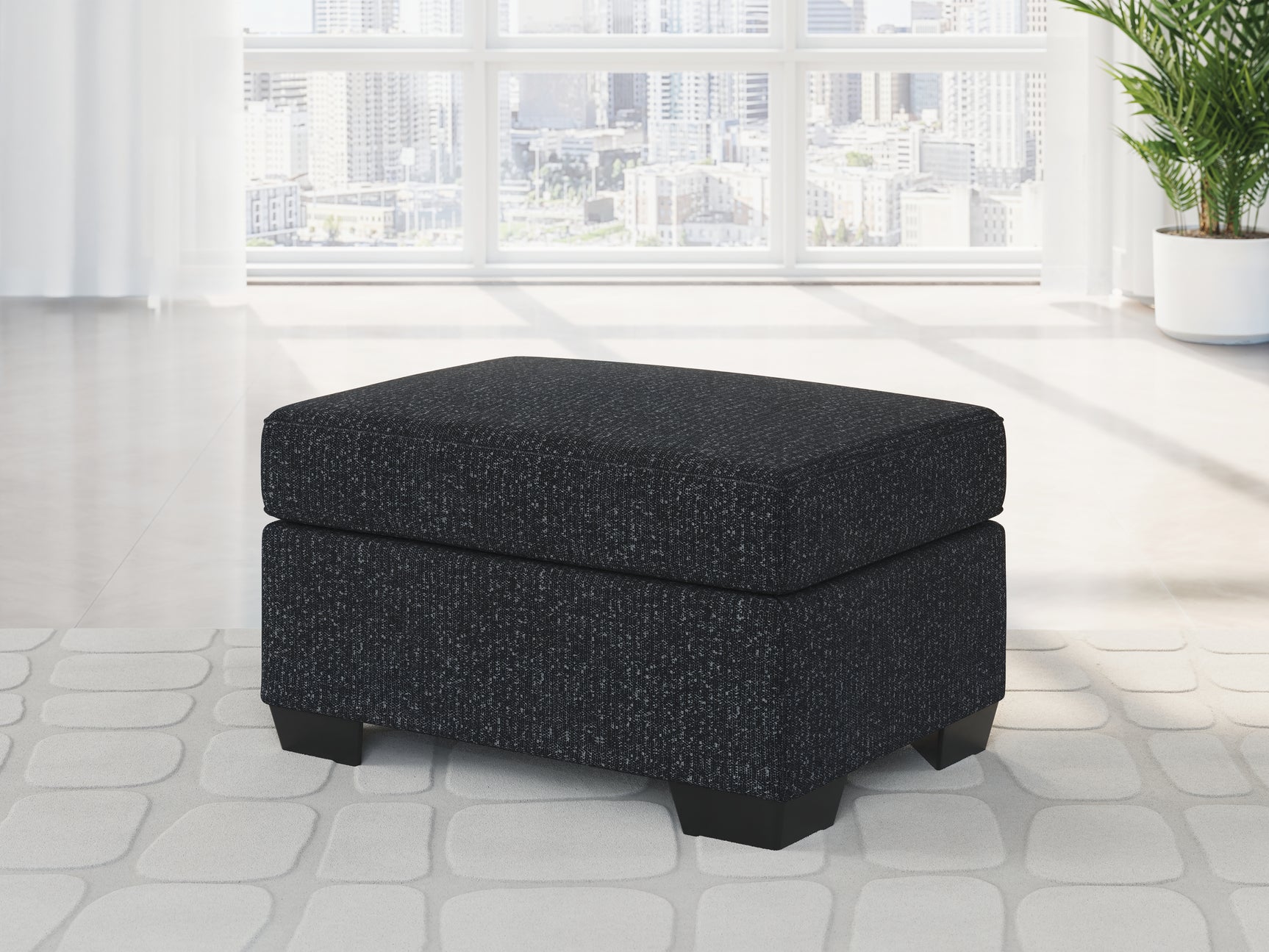 Sam's Furniture - Ashley Furniture - Jasmine Peaks Living Room - Ottoman / Coal - 2890414