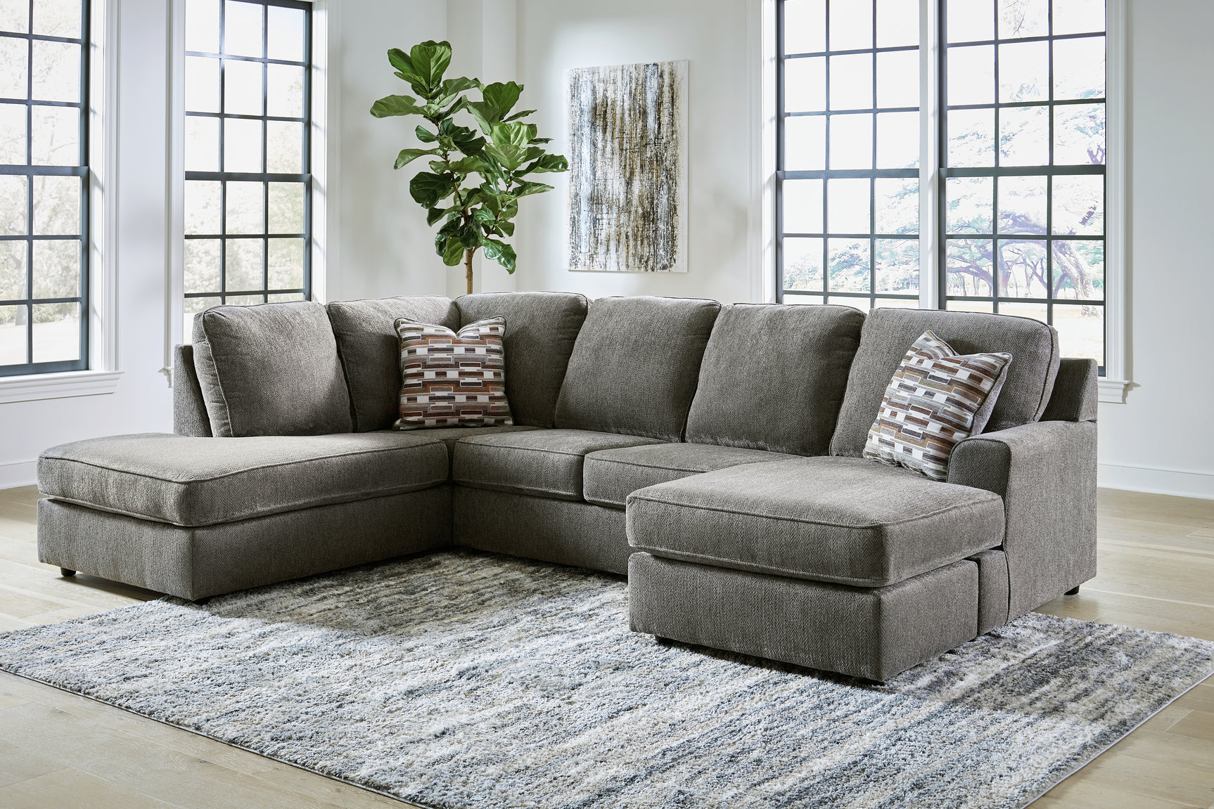 Sam's Furniture - Ashley Furniture - O'Phannon Sectional - LAF 2-Piece Sectional with Chaise / Putty - 29402S1
