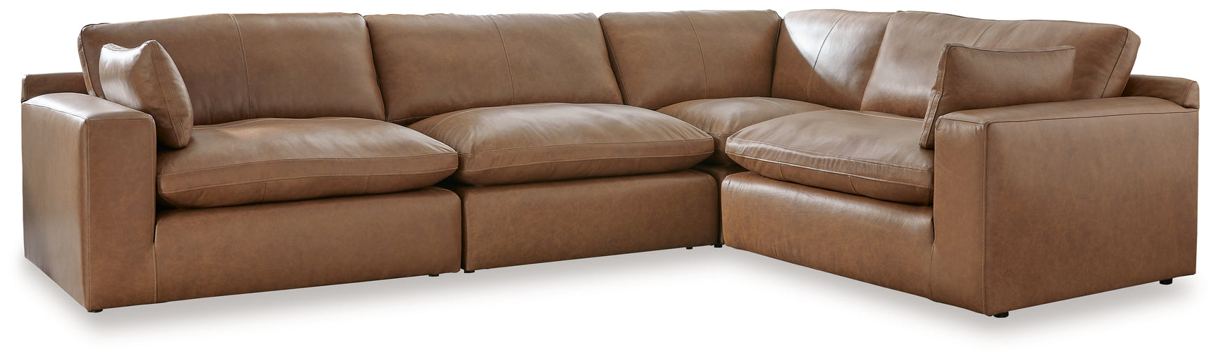 Sam's Furniture - Ashley Furniture - Emilia Sectional - RAF 4-Piece Sectional / Caramel - 30901S3