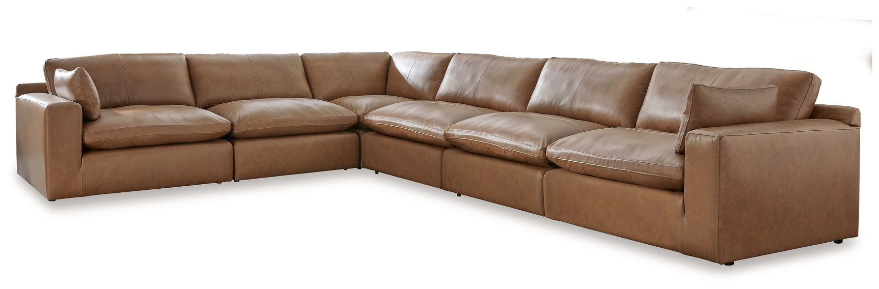 Sam's Furniture - Ashley Furniture - Emilia Sectional - RAF 6-Piece Sectional / Caramel - 30901S5
