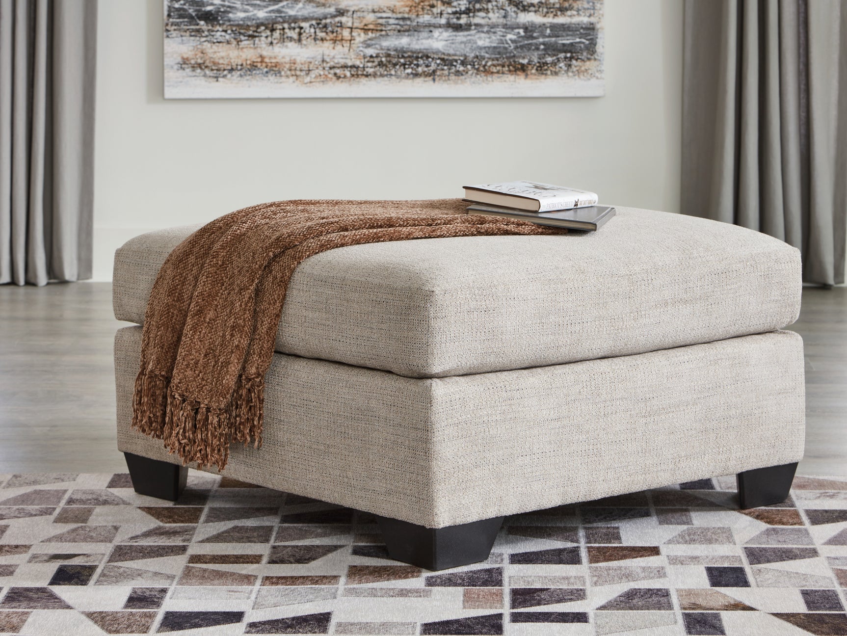 Sam's Furniture - Ashley Furniture - Mahoney Living Room - Oversized Accent Ottoman / Pebble - 3100408