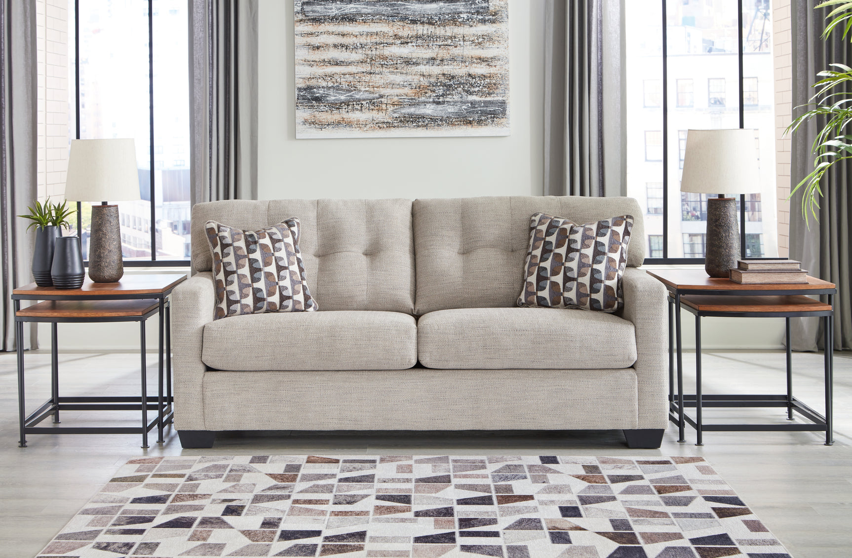 Sam's Furniture - Ashley Furniture - Mahoney Living Room - Sofa / Pebble - 3100438