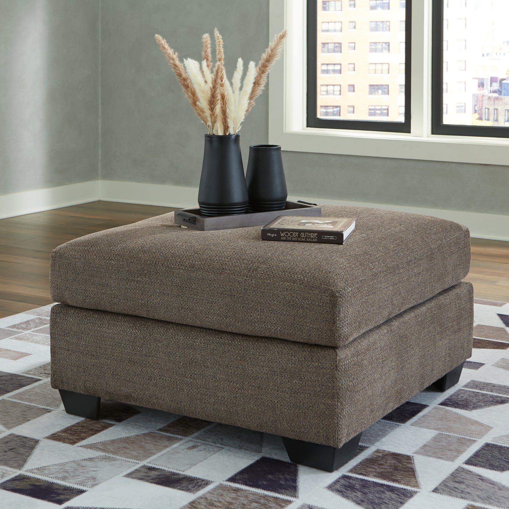 Sam's Furniture - Ashley Furniture - Mahoney Living Room - Oversized Accent Ottoman / Chocolate - 3100508