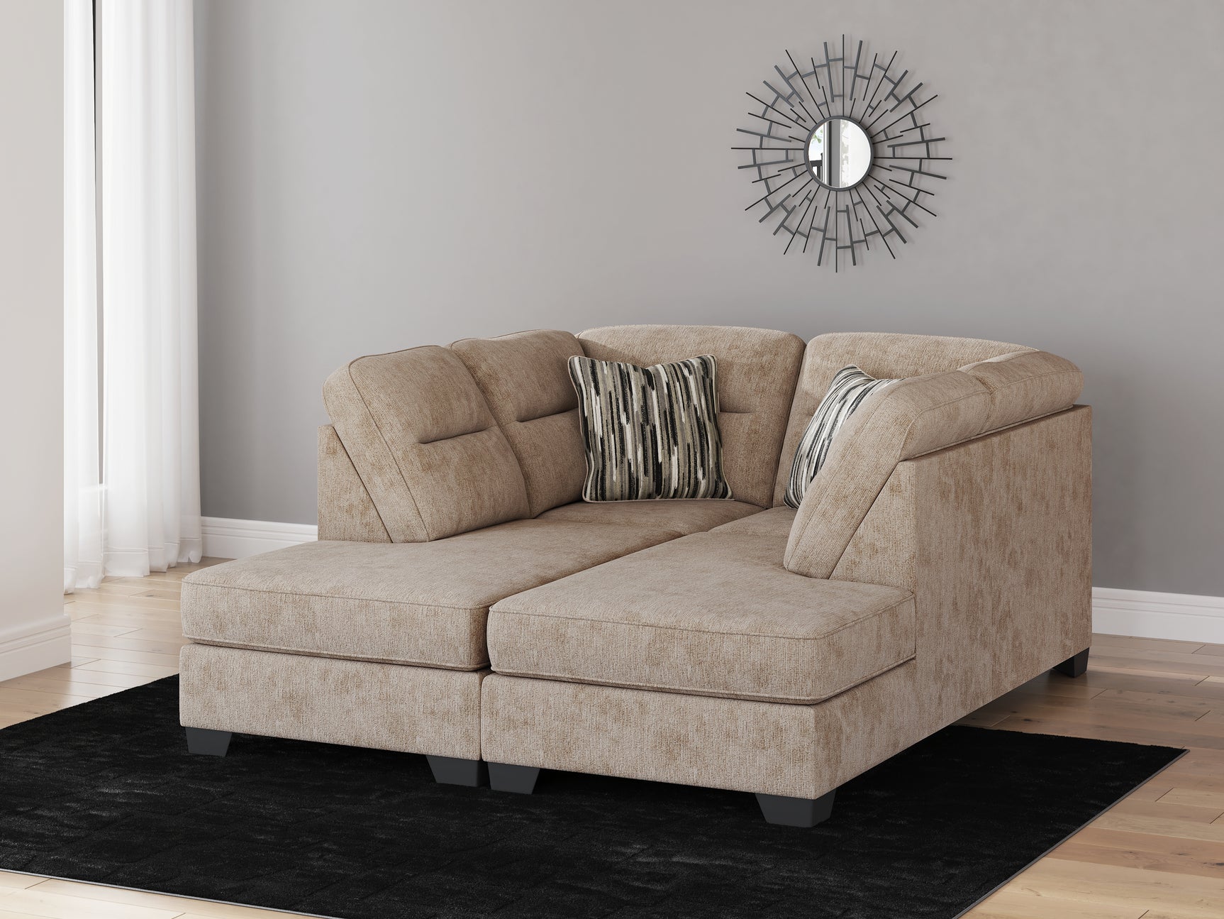 Sam's Furniture - Ashley Furniture - Olten Sectional - RAF 2-Piece Super Chaise / Mocha - 31304S3