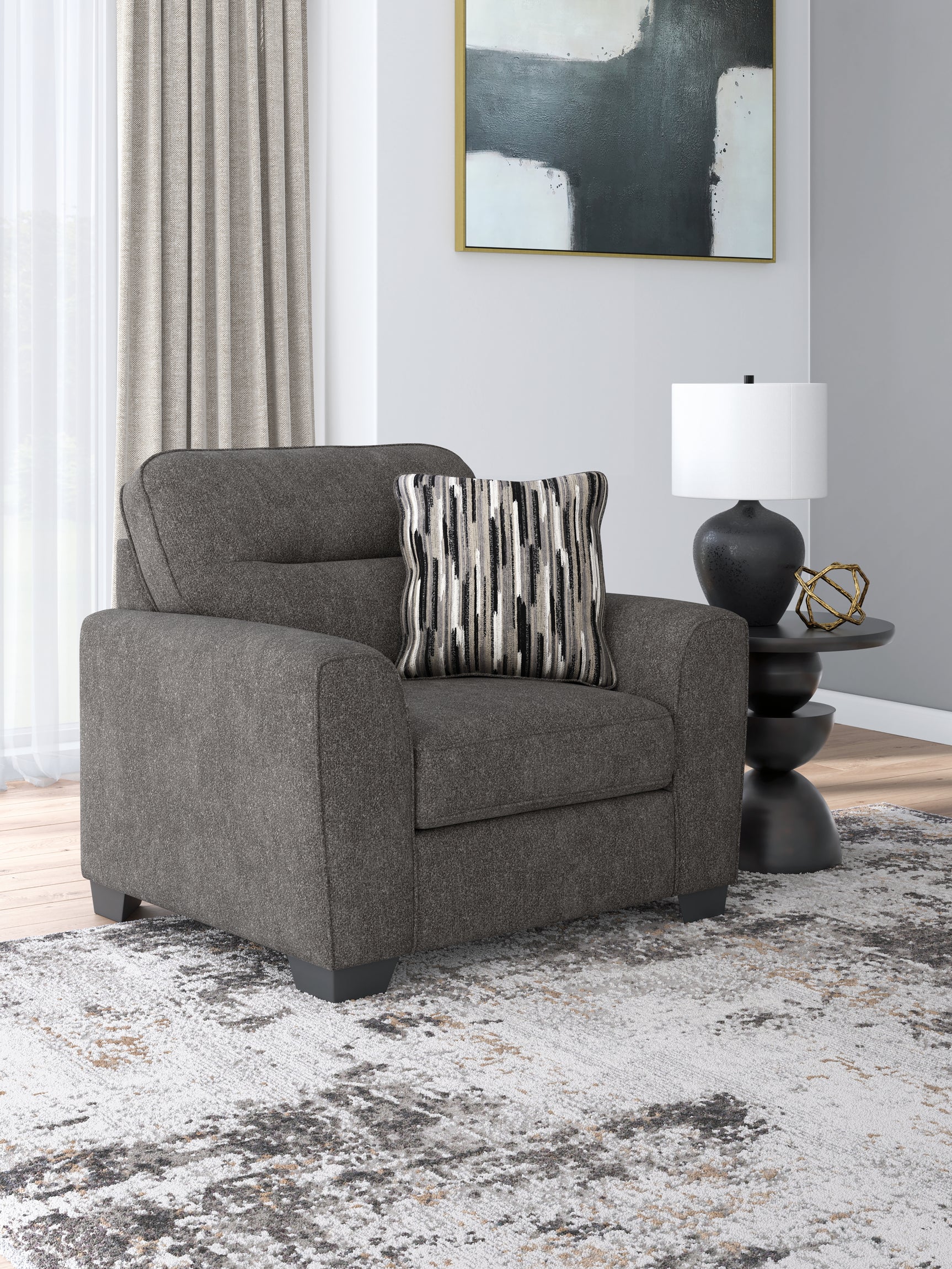 Sam's Furniture - Ashley Furniture - Olten Living Room - Ottoman / Graphite - 3130514