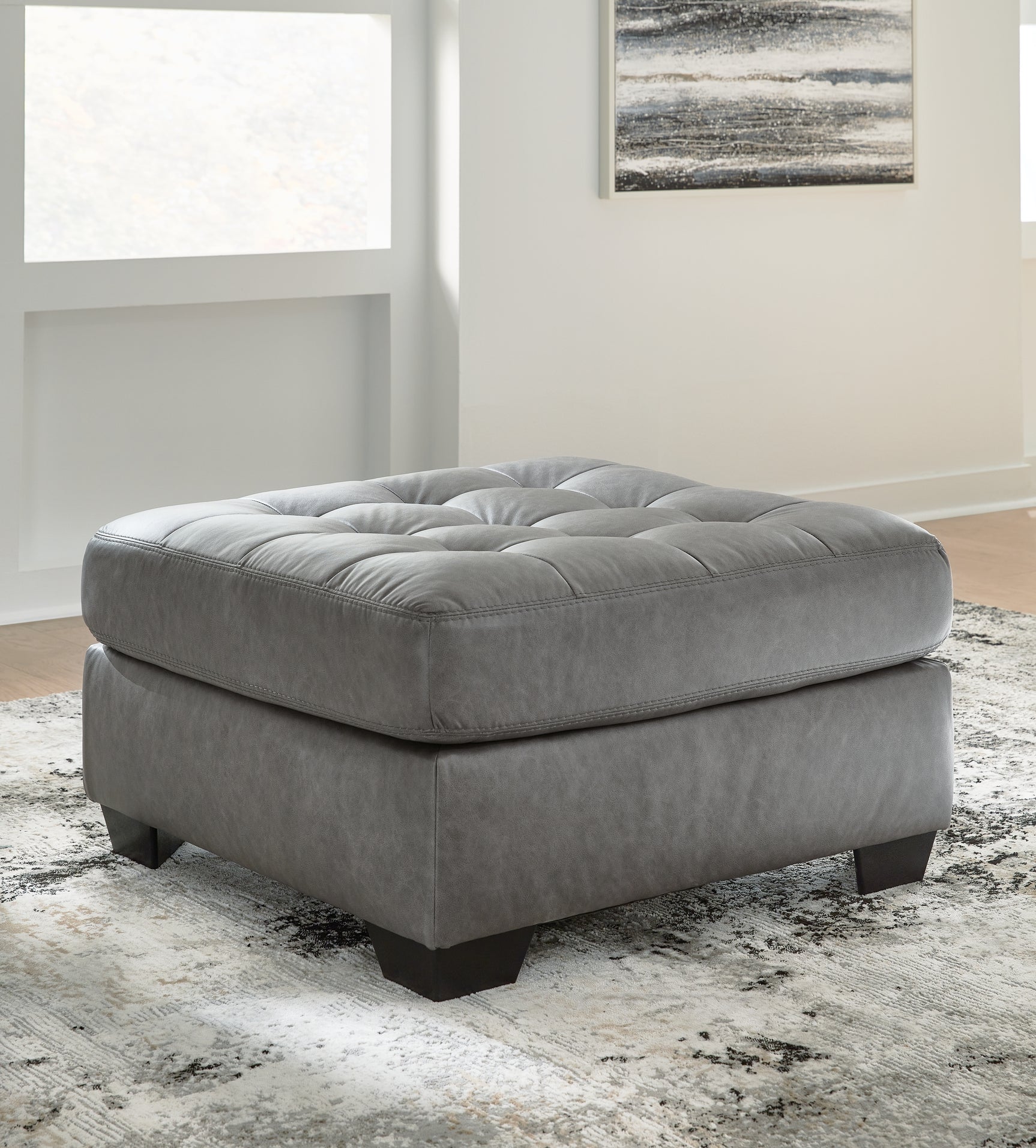 Sam's Furniture - Ashley Furniture - Clairette Court Living Room - Oversized Accent Ottoman / Alloy - 3150308
