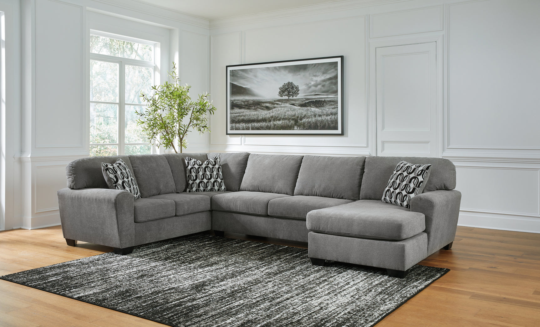 Sam's Furniture - Ashley Furniture - Birkdale Court Sectional - RAF 3-Piece Sectional / Gray - 32402S3
