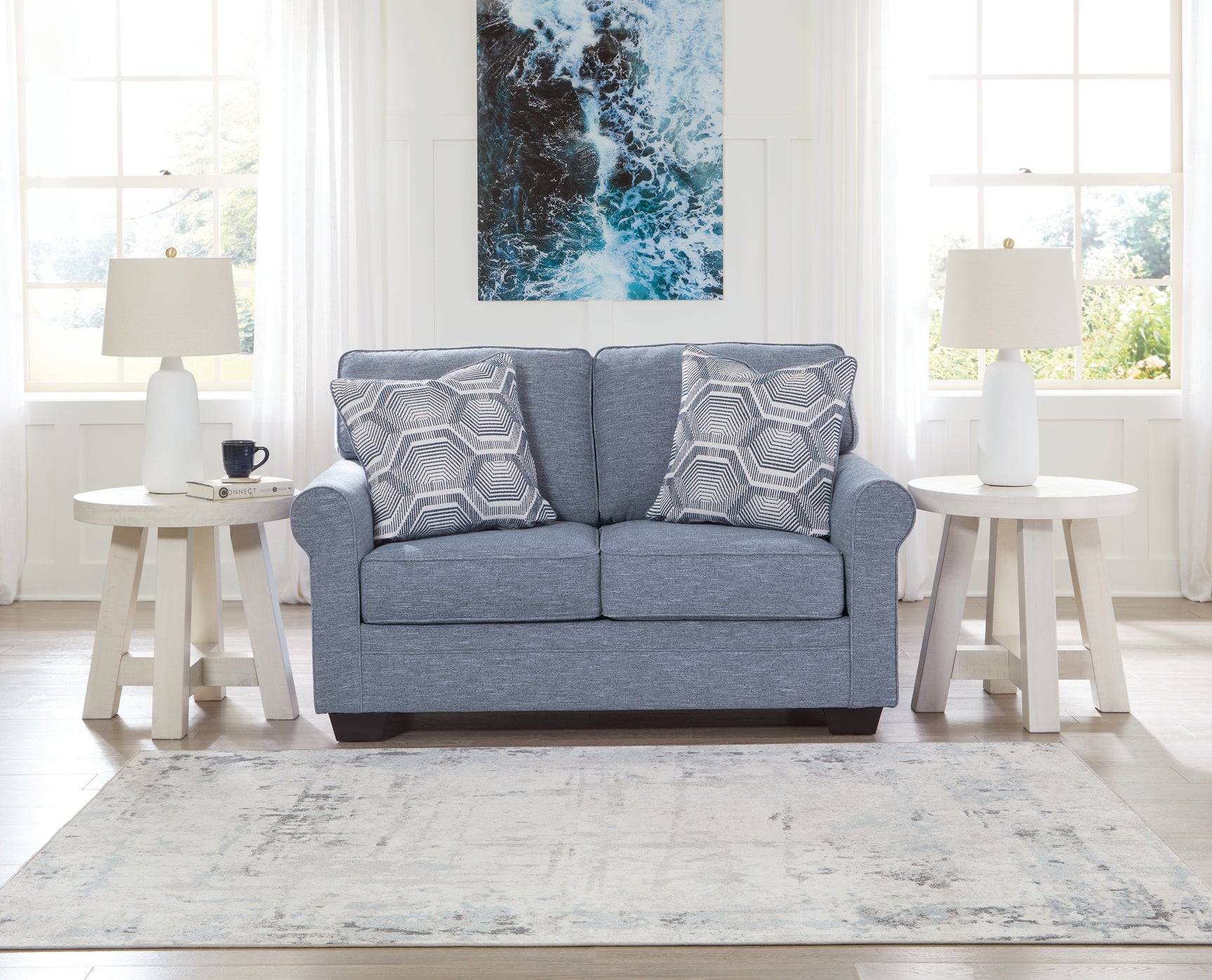 Sam's Furniture - Ashley Furniture - Carissa Manor Living Room - Loveseat / Denim - 3260435