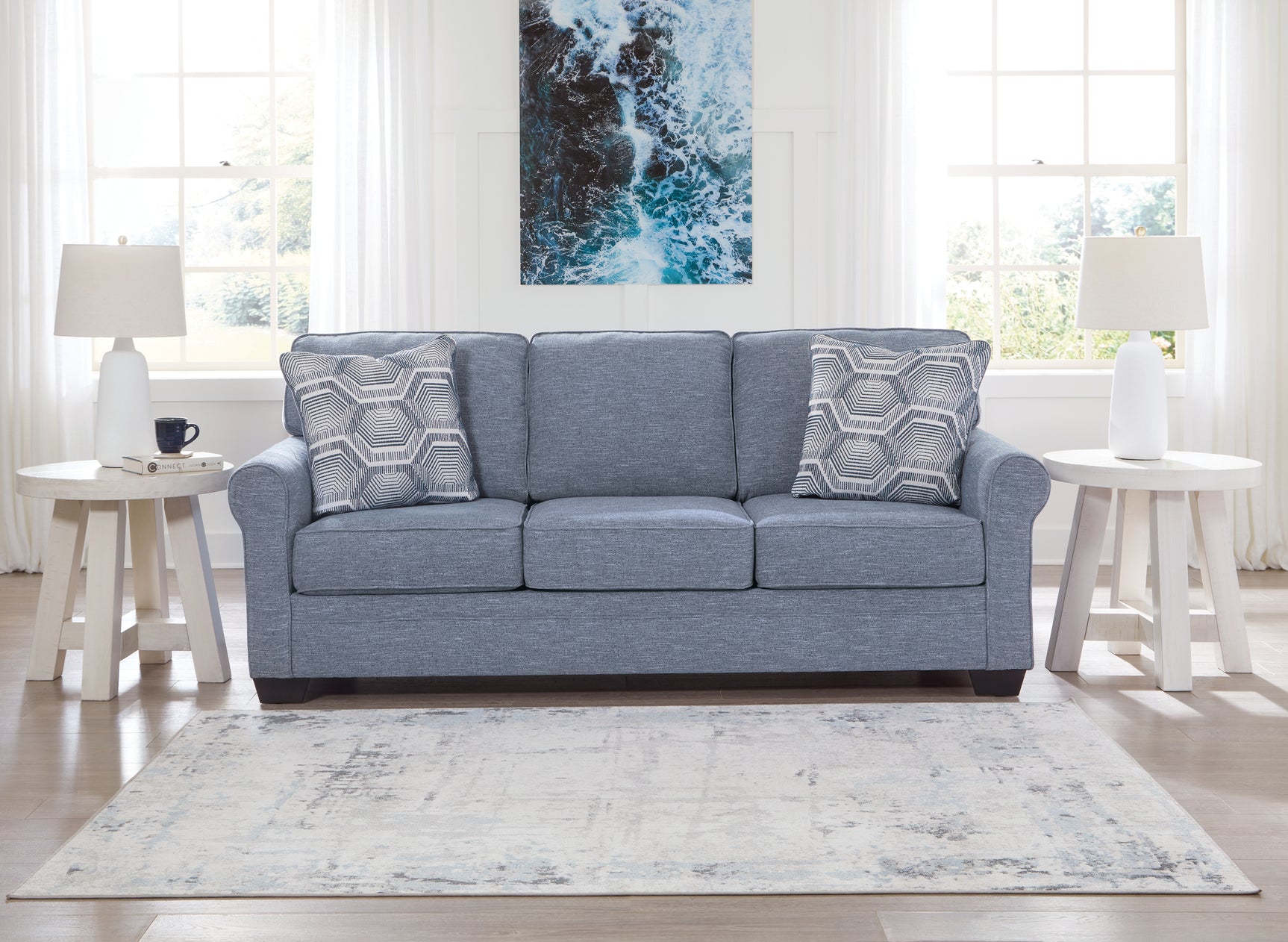 Sam's Furniture - Ashley Furniture - Carissa Manor Living Room - Sofa / Denim - 3260438