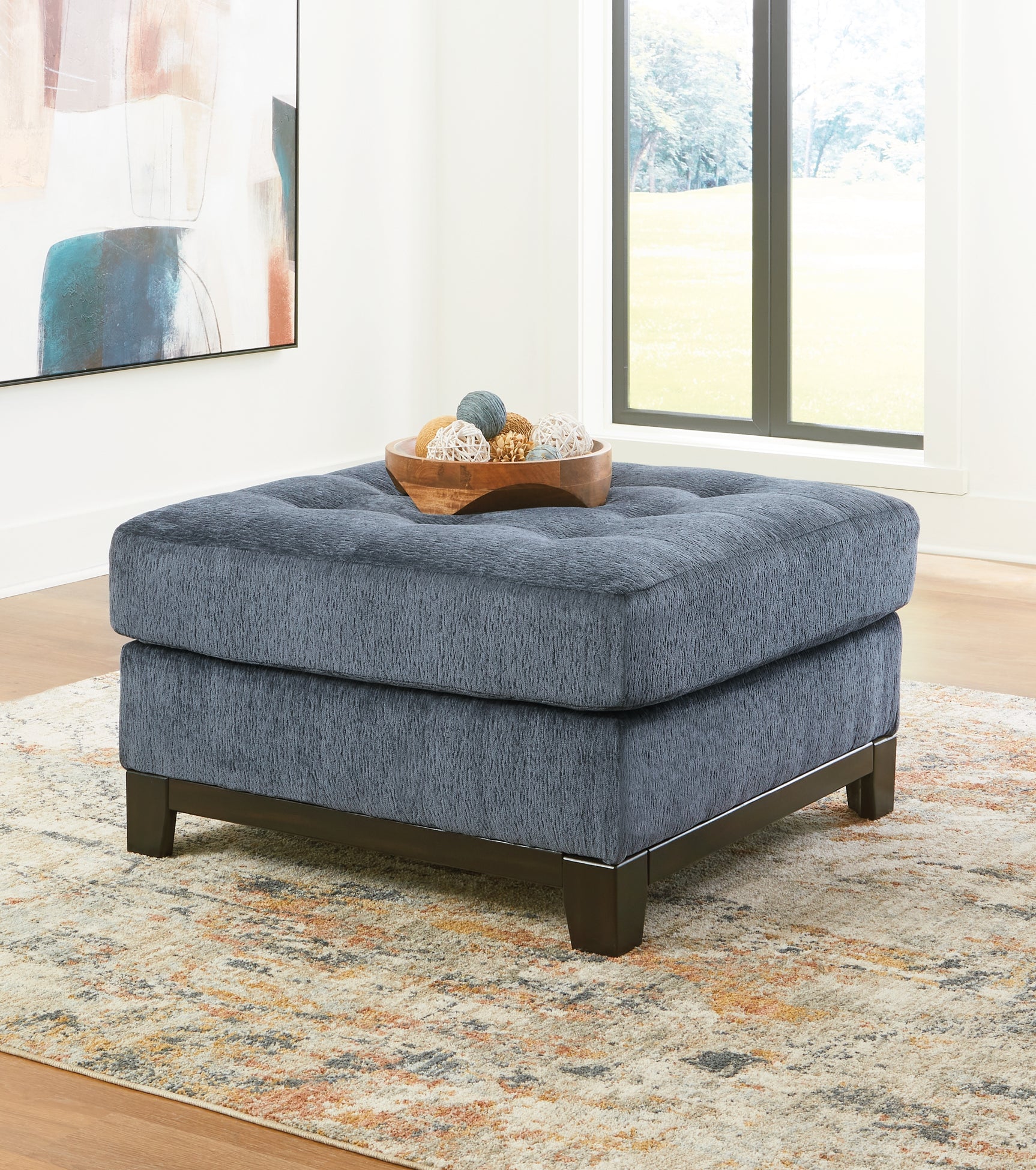 Sam's Furniture - Ashley Furniture - Maxon Place Living Room - Oversized Accent Ottoman / Navy - 3300308
