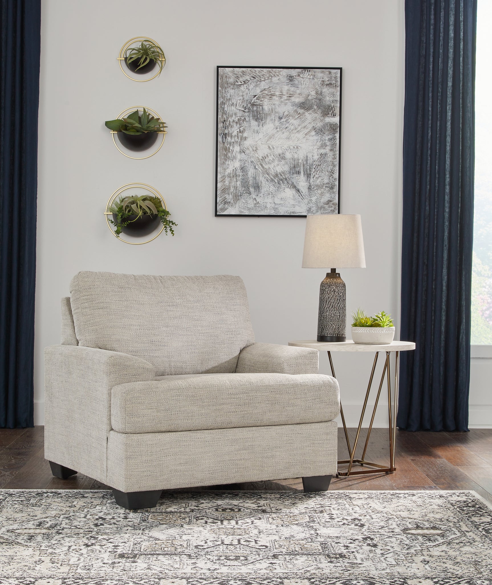 Sam's Furniture - Ashley Furniture - Vayda Living Room - Chair / Pebble - 3310420
