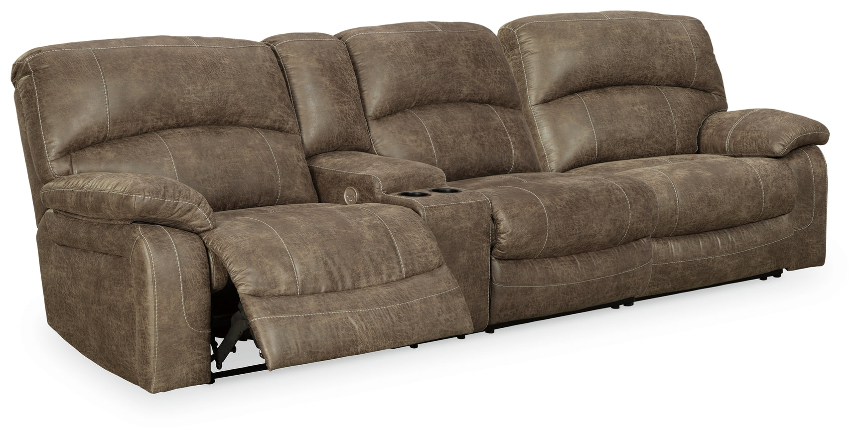 Sam's Furniture - Ashley Furniture - Segburg Sectional - 2-Piece Power Reclining Sectional Sofa / Driftwood - 34303S1