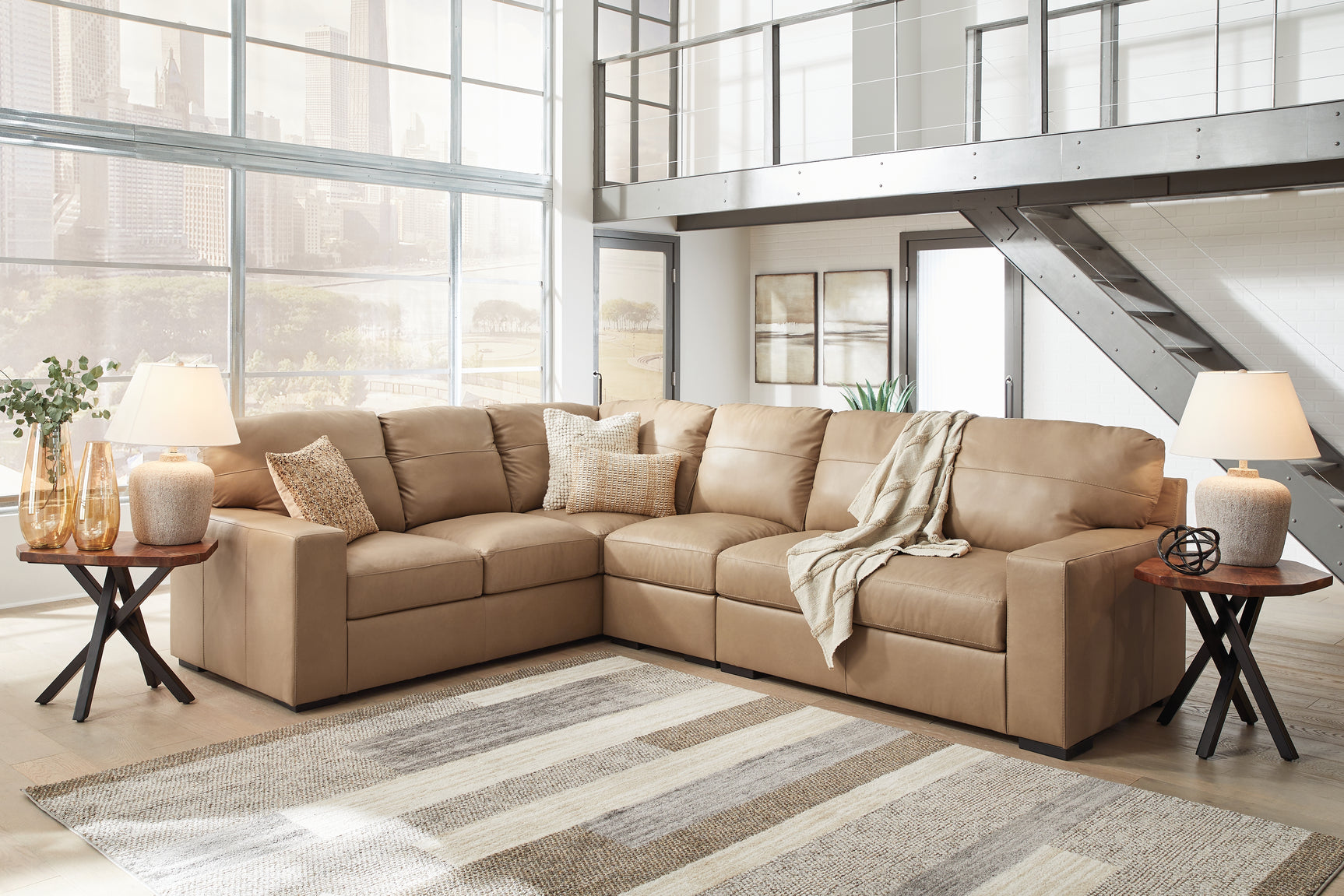 Sam's Furniture - Ashley Furniture - Bandon Sectional - LAF 3-Piece Sectional / Toffee - 38006S3