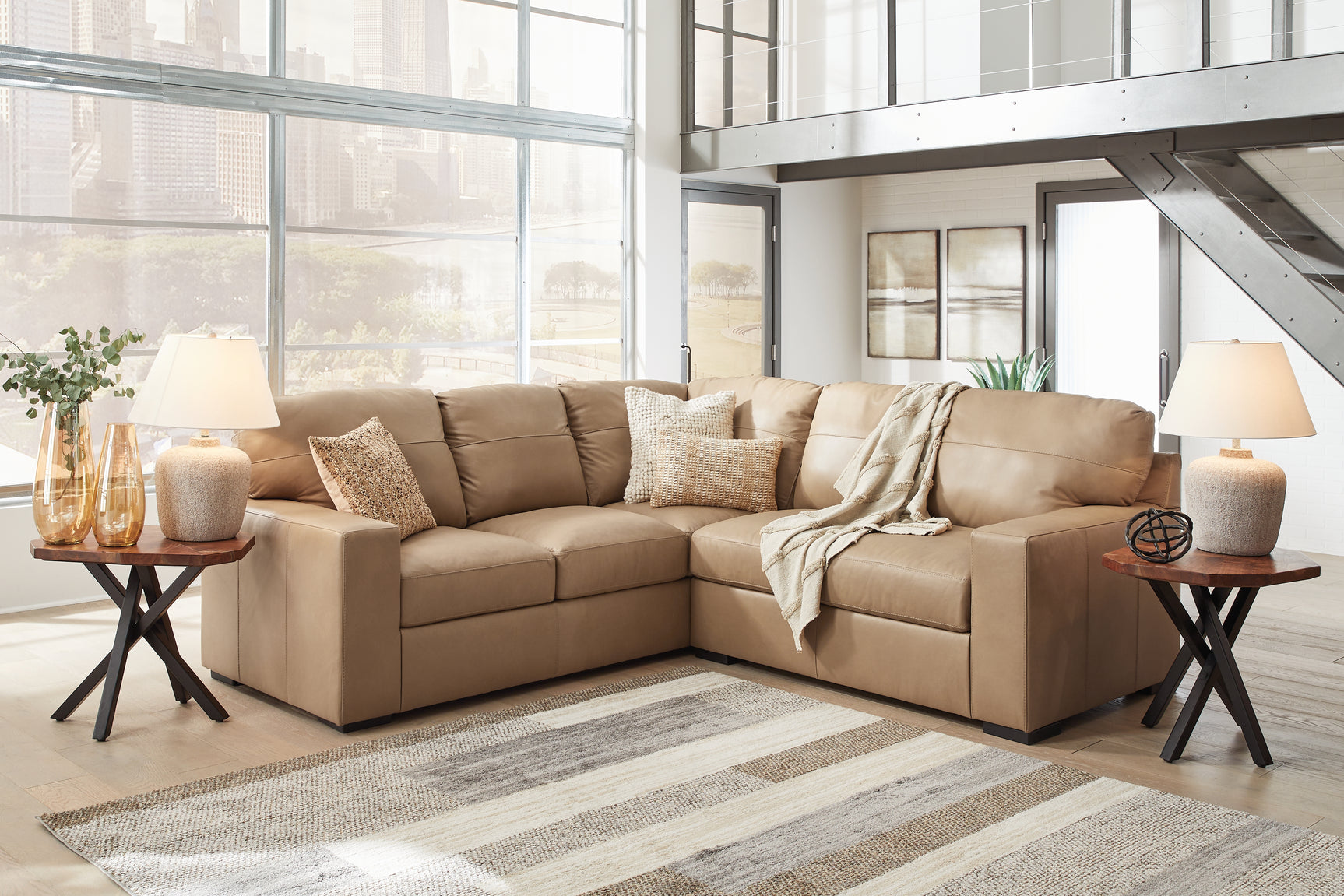Sam's Furniture - Ashley Furniture - Bandon Sectional - LAF 2-Piece Sectional / Toffee - 38006S1