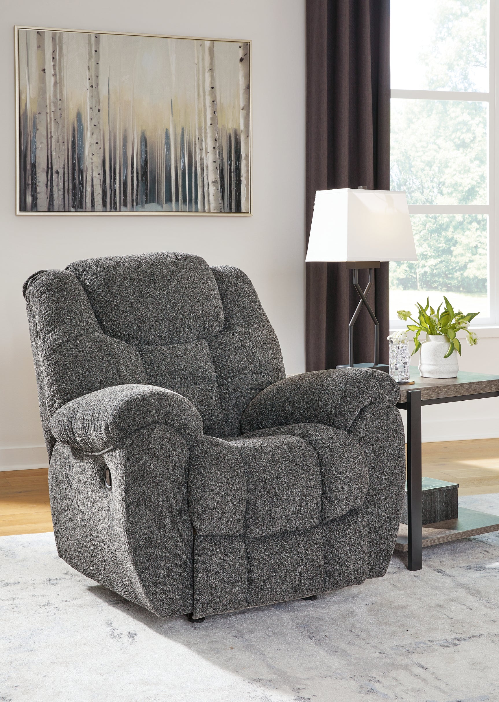 Sam's Furniture - Ashley Furniture - Foreside Living Room - Reclining Sofa / Charcoal - 3810488