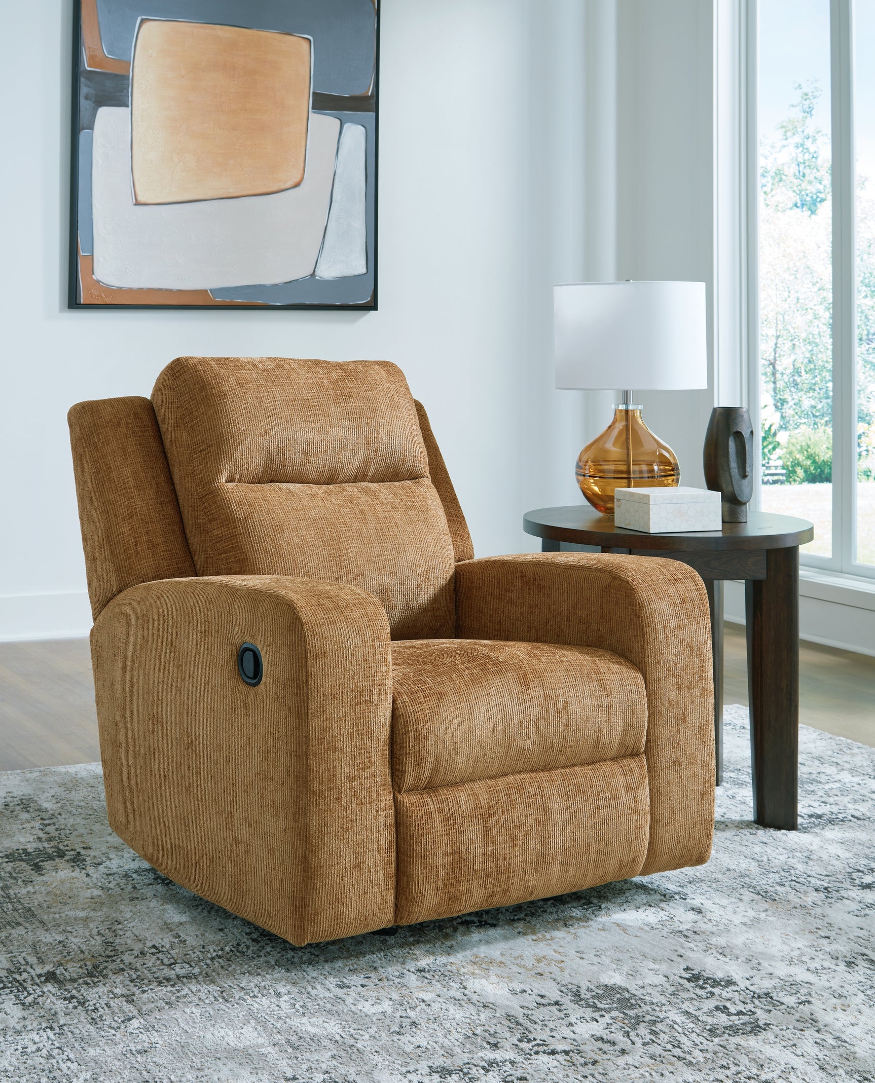 Sam's Furniture - Ashley Furniture - Kanlow Living Room - Rocker Recliner / Honey - 3860525