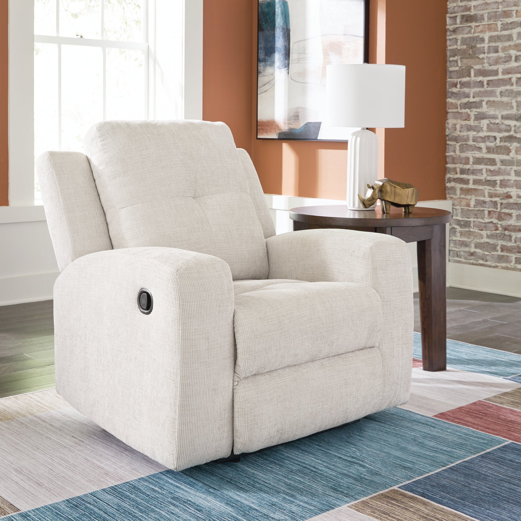 Sam's Furniture - Ashley Furniture - Danum Living Room - Zero Wall Recliner / Stone - 3880529